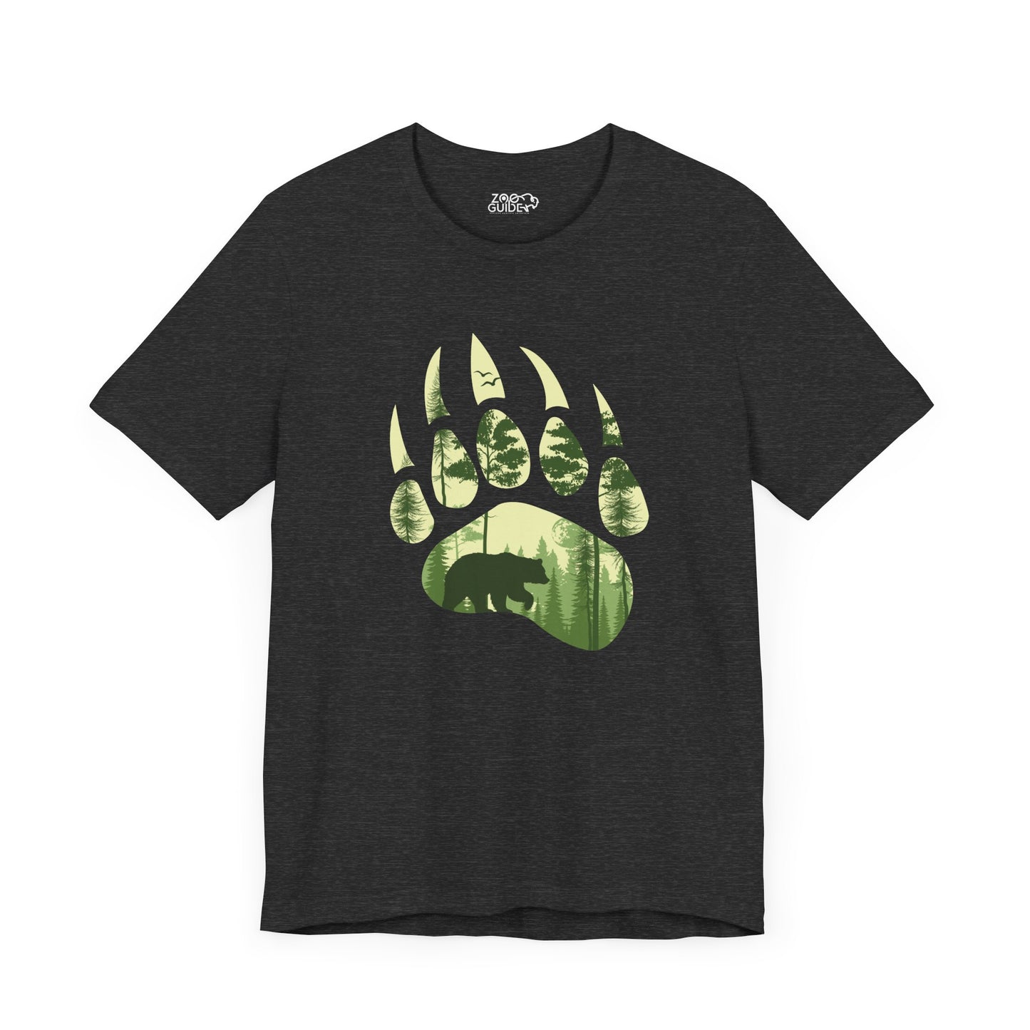 Bear Print Adult Unisex Tee Shirt by Zoo Guide™