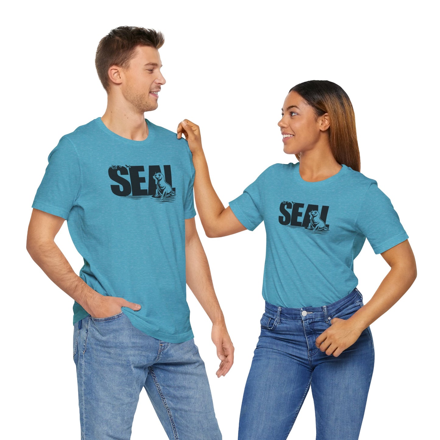 SEAL Word Art Adult Unisex Tee Shirt by Zoo Guide™