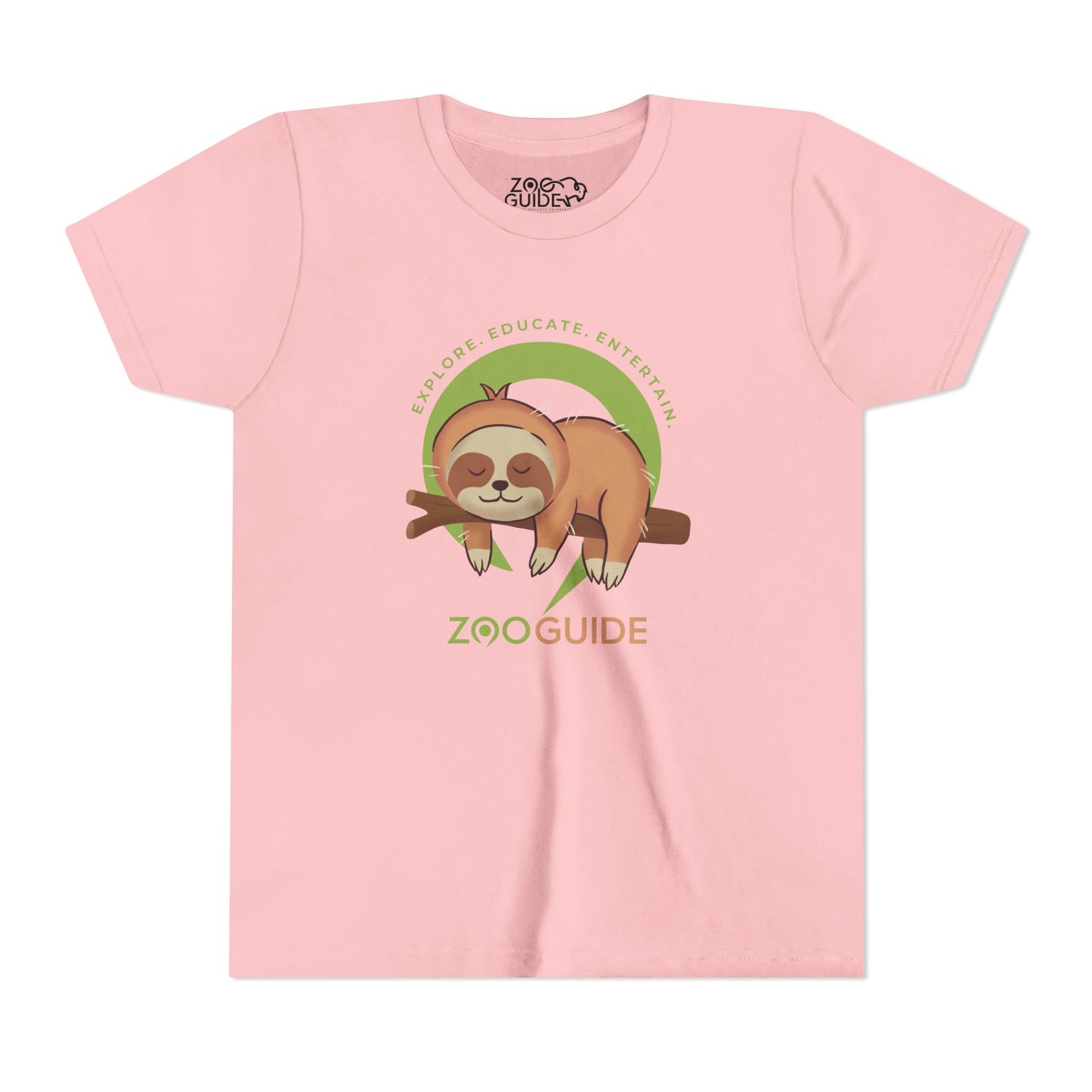 Sleeping Sloth in Zoo Guide™ Waypoint Icon Youth Tee Shirt by Zoo Guide™