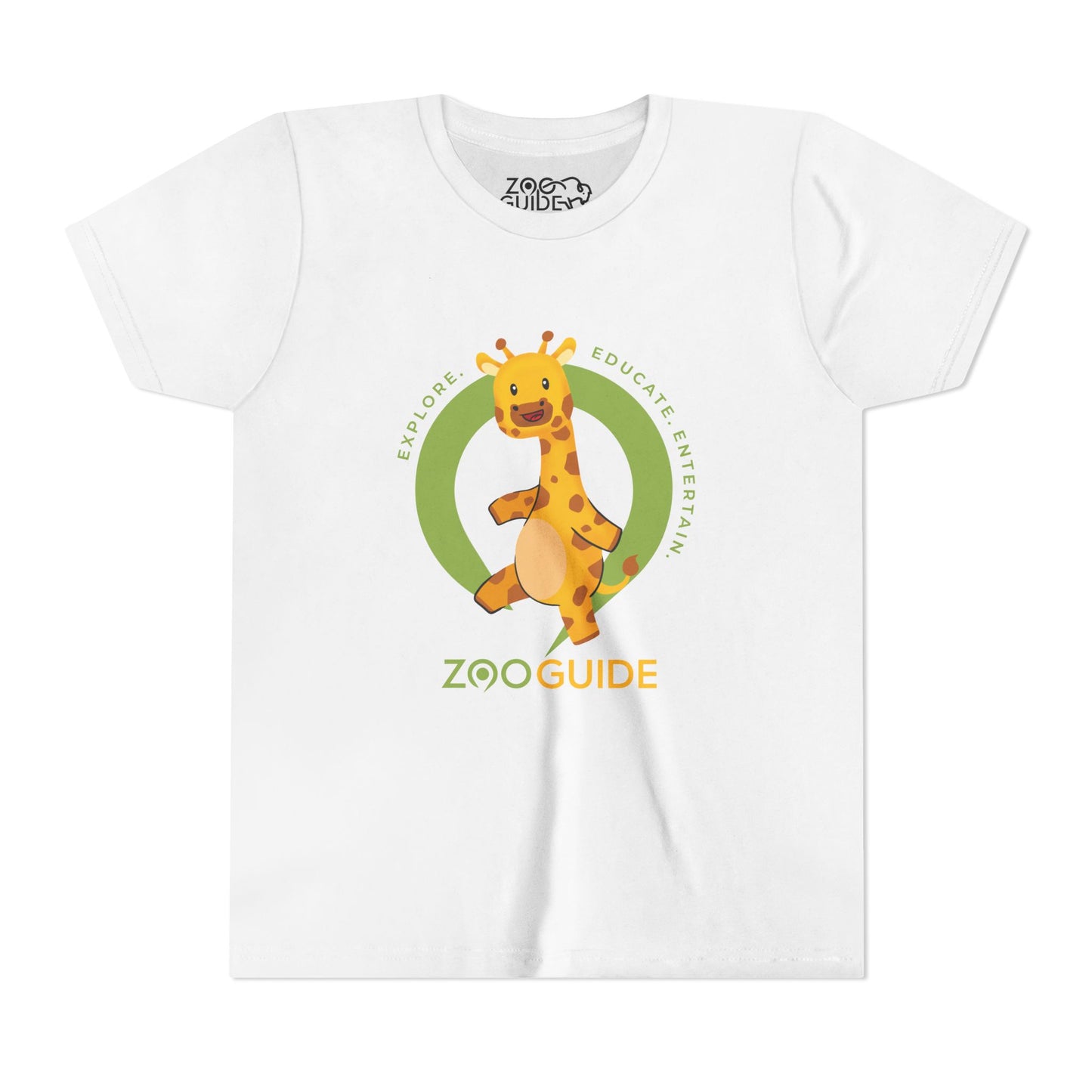 Giraffe Dancing in Zoo Guide™ Waypoint Icon Youth Tee Shirt by Zoo Guide™