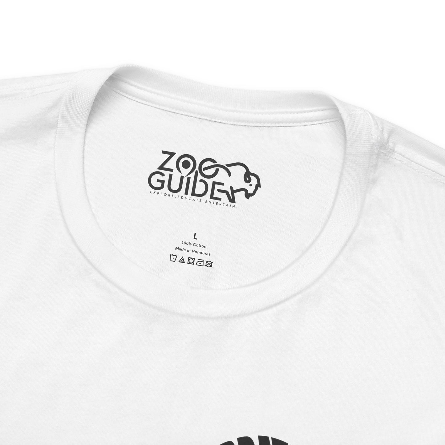 Bison Word Art Adult Unisex Short Sleeve Tee