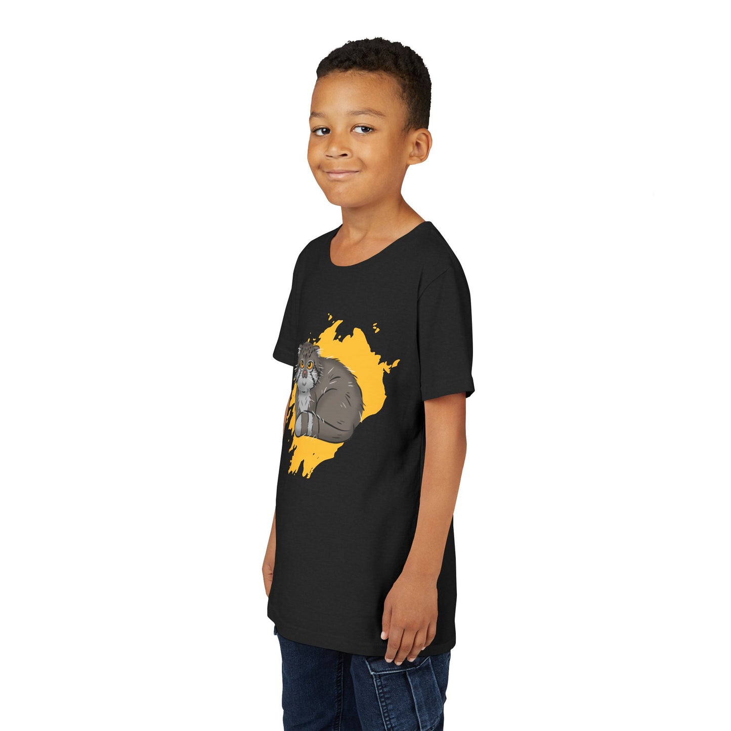 Pallas's Cat Color Splash Youth Tee Shirt by Zoo Guide™