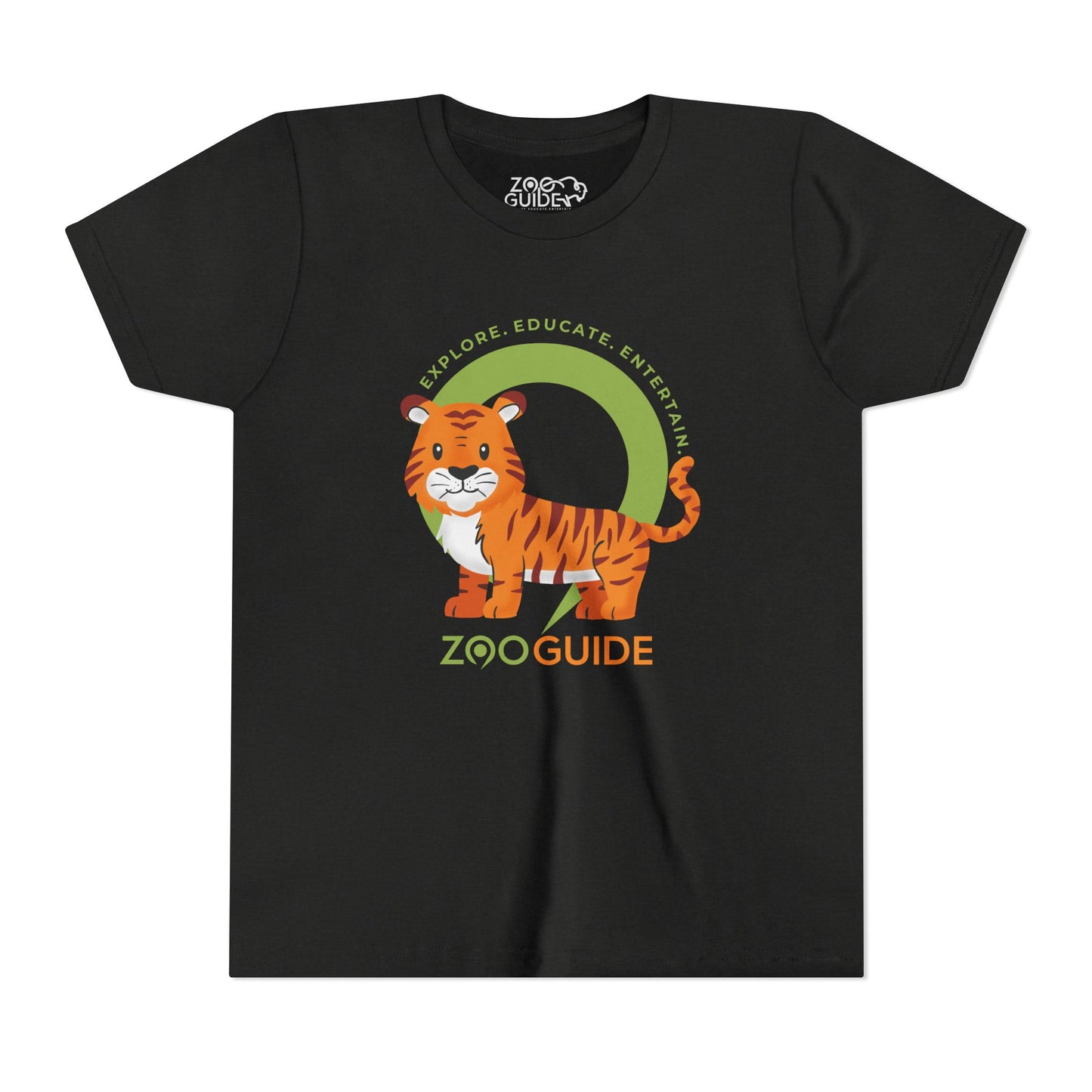 Tiger in Zoo Guide™ Waypoint Icon Youth Tee Shirt by Zoo Guide™