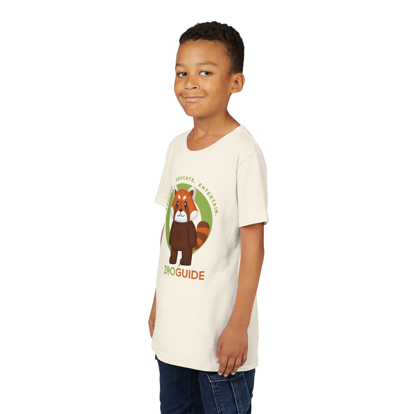 Red Panda Standing in Zoo Guide™ Waypoint Icon Youth Tee Shirt by Zoo Guide™