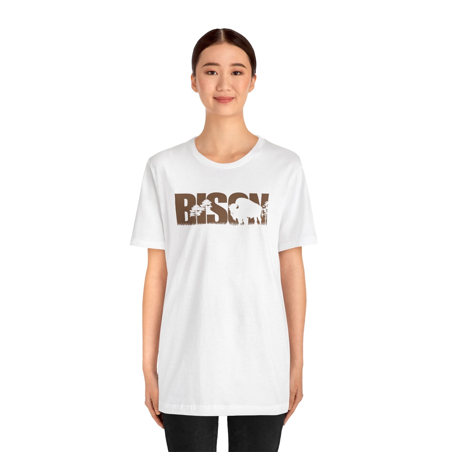 BISON Color Adult Unisex Tee Shirt by Zoo Guide™