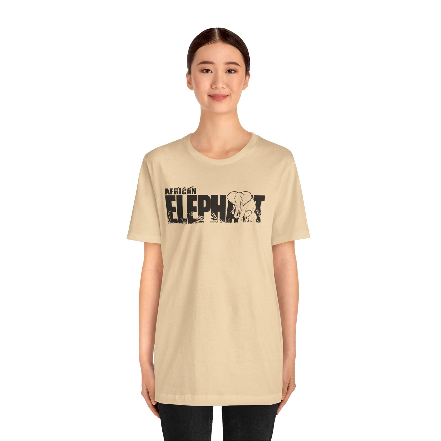 AFRICAN ELEPHANT Adult Unisex Tee Shirt by Zoo Guide™
