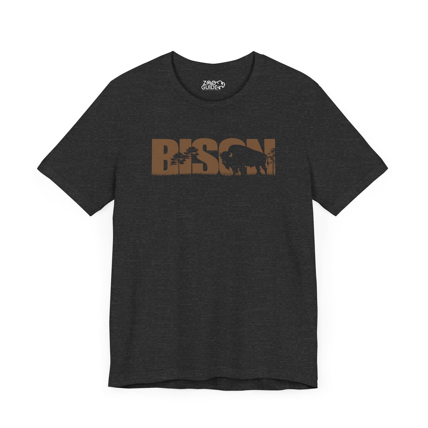 BISON Color Adult Unisex Tee Shirt by Zoo Guide™