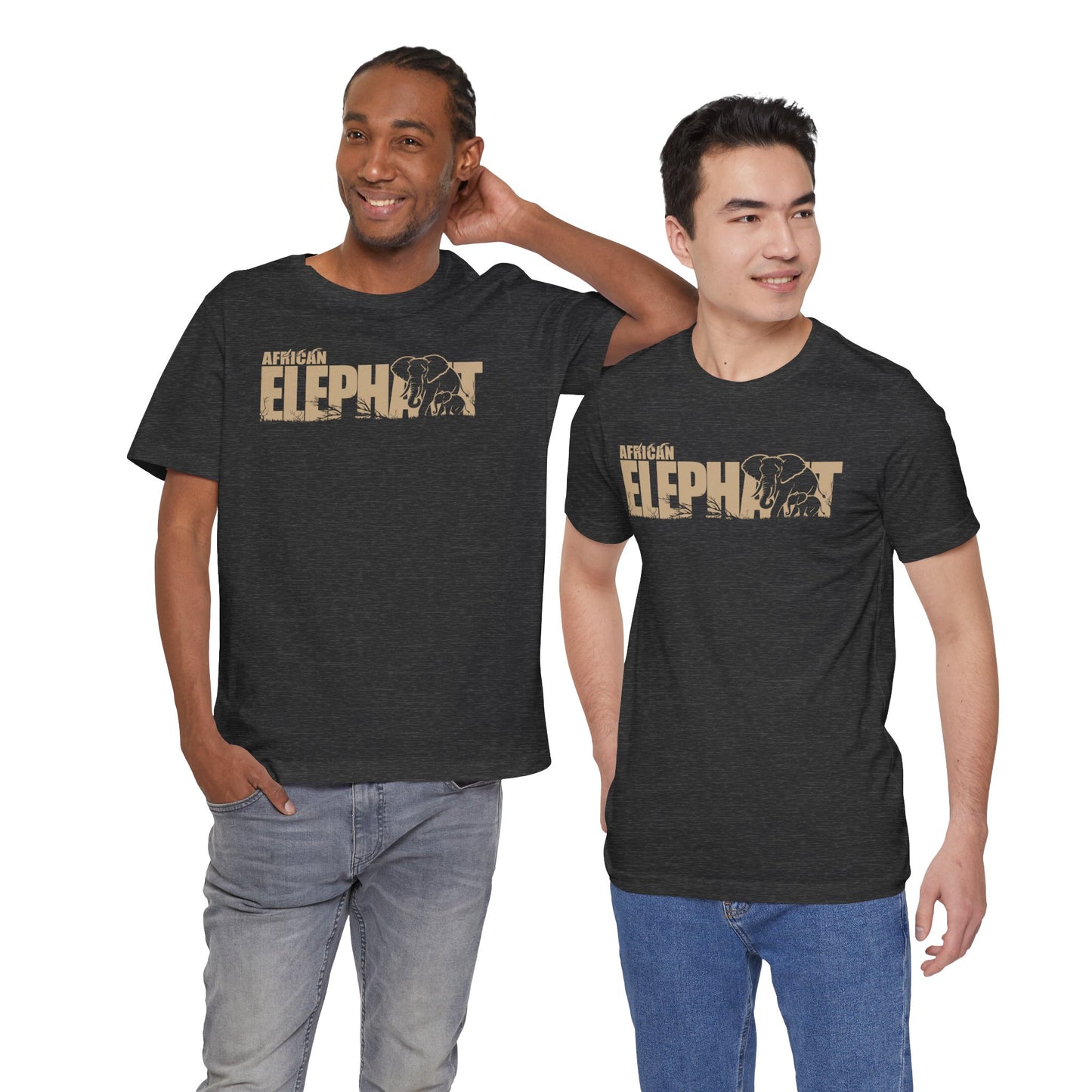 AFRICAN ELEPHANT Adult Unisex Tee Shirt by Zoo Guide™