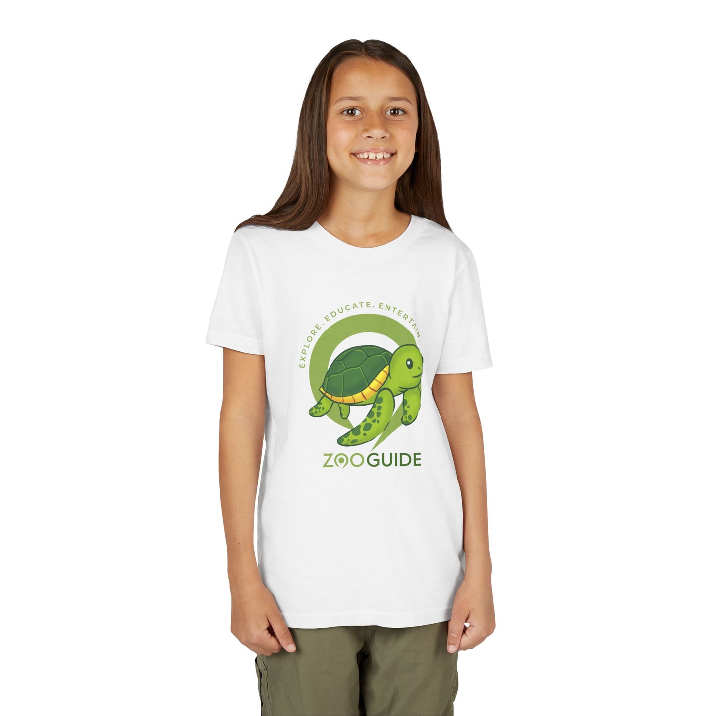 Sea Turtle in Zoo Guide™ Waypoint Icon Youth Tee Shirt by Zoo Guide™