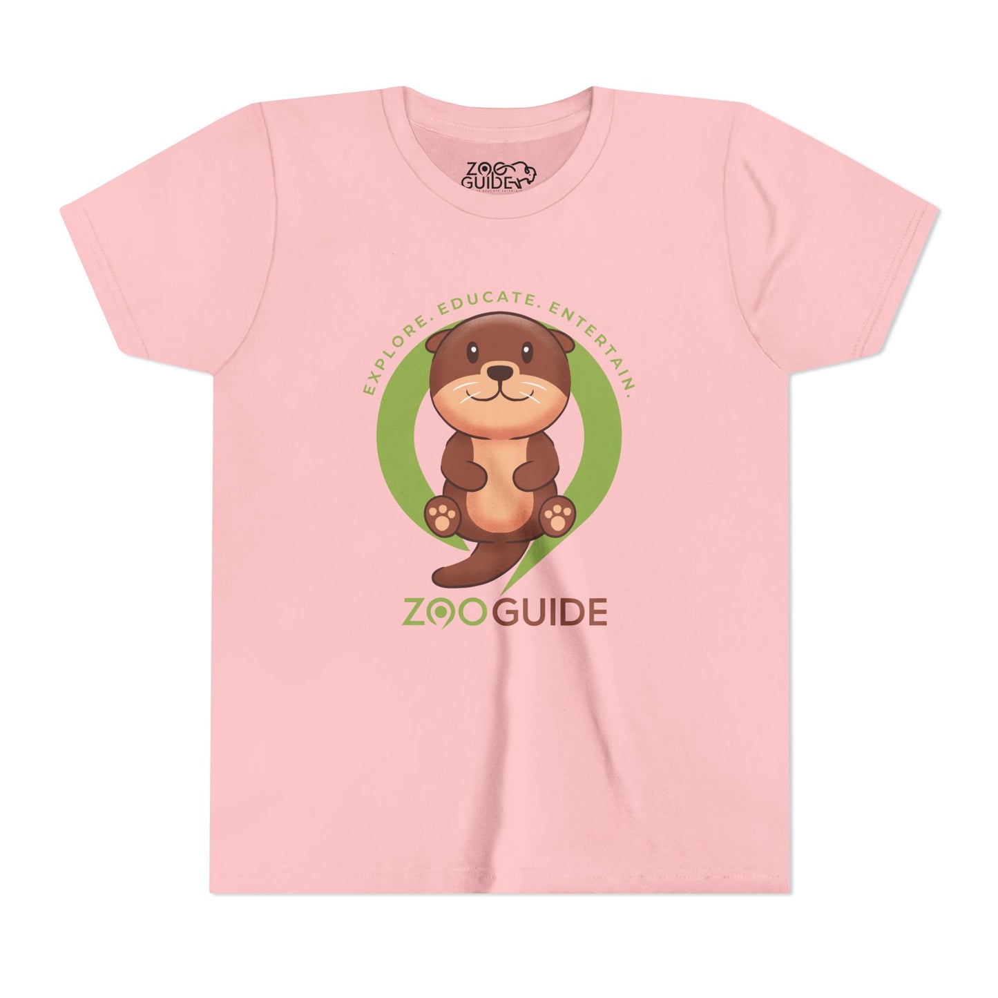 Asian Small Clawed Otter in Zoo Guide™ Waypoint Icon Youth Tee Shirt by Zoo Guide™