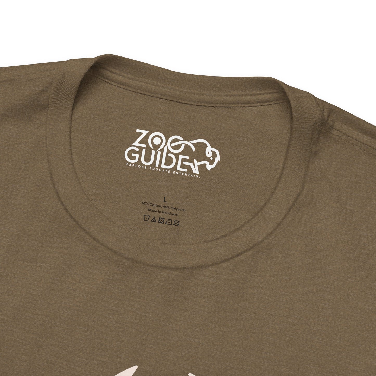 African Lion Print Adult Unisex Tee Shirt by Zoo Guide™