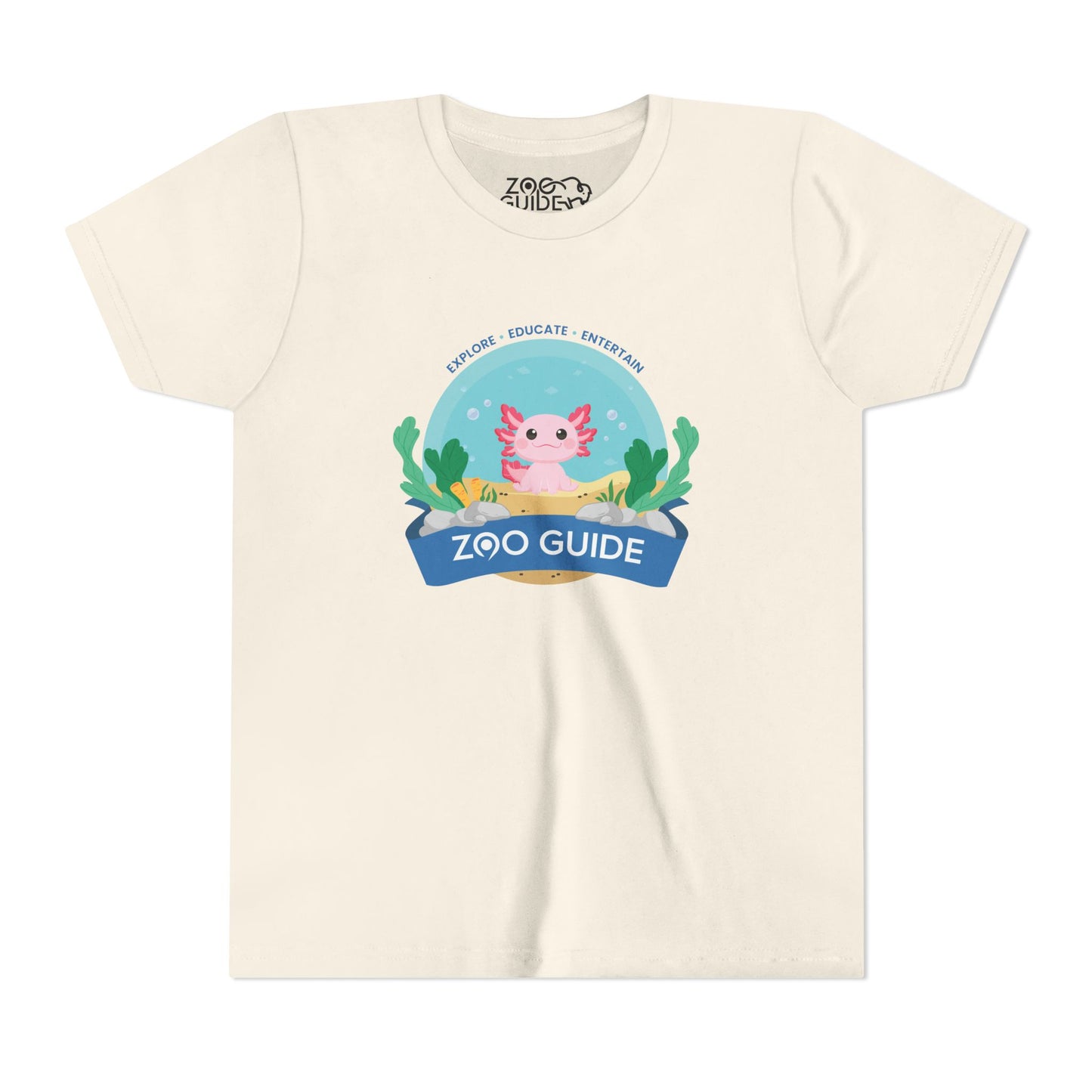 Axolotl Youth Short Sleeve Tee by Zoo Guide™