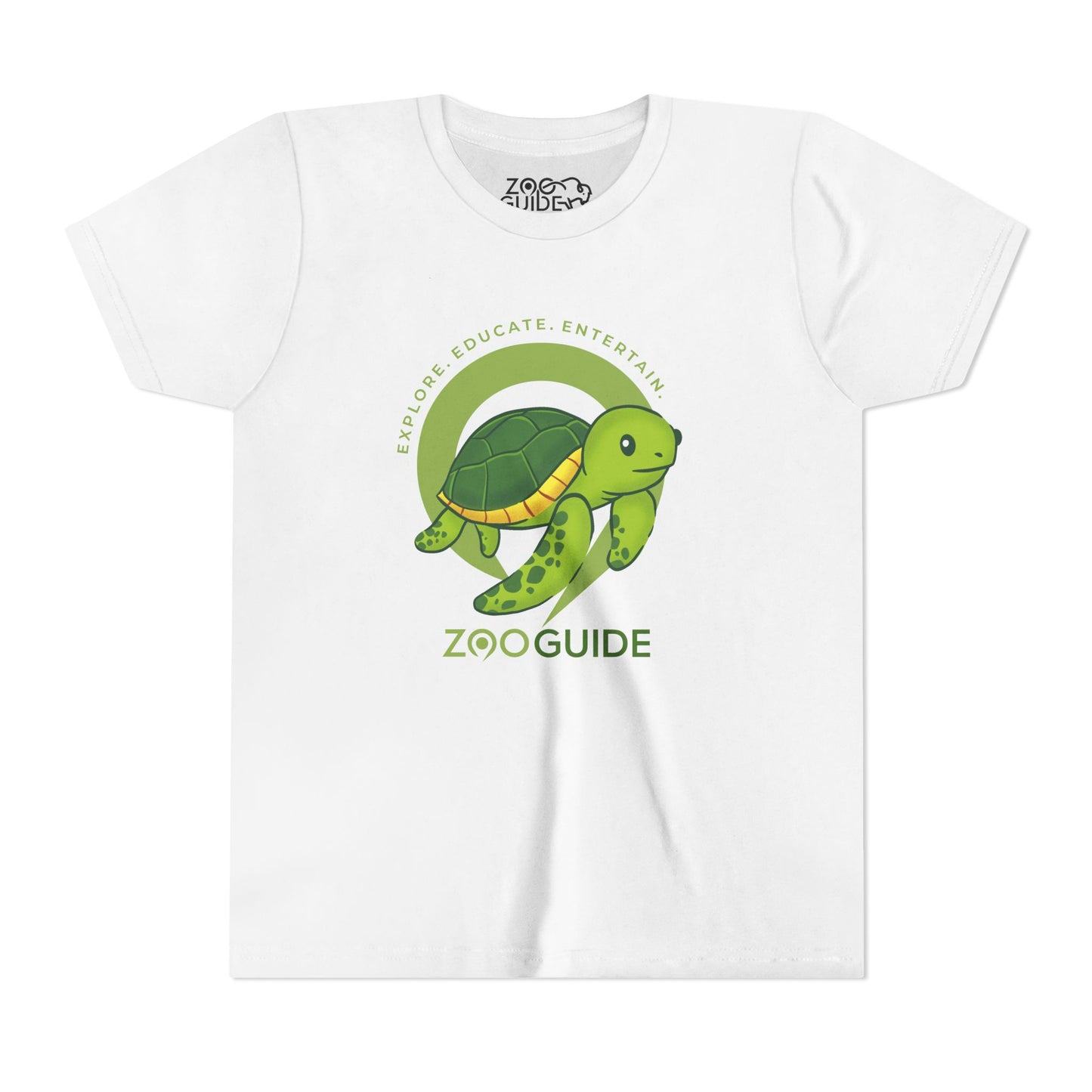Sea Turtle in Zoo Guide™ Waypoint Icon Youth Tee Shirt by Zoo Guide™