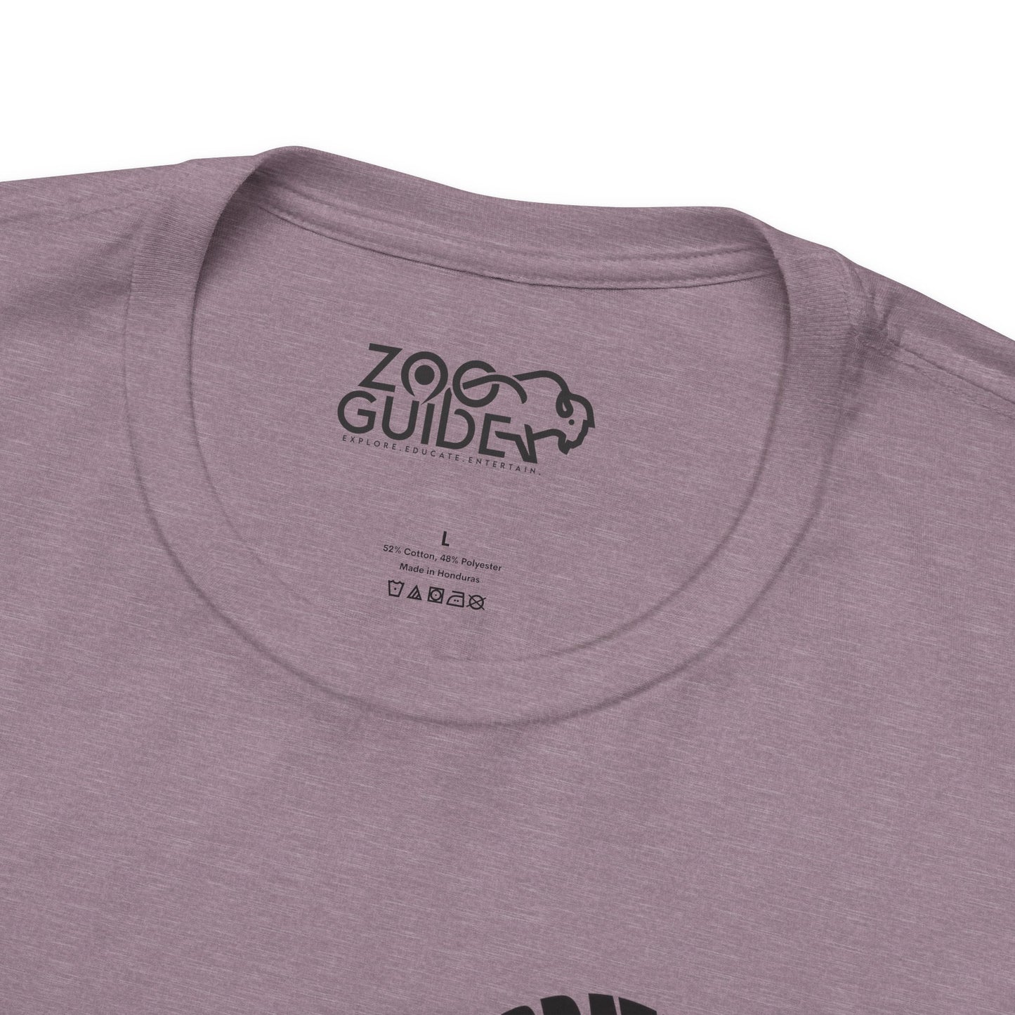 Bison Word Art Adult Unisex Short Sleeve Tee