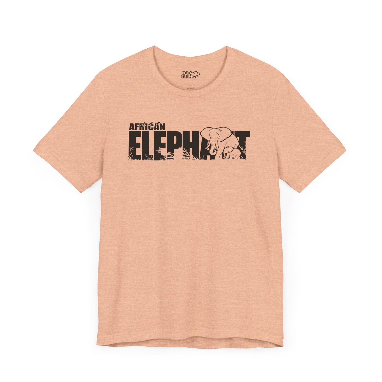 AFRICAN ELEPHANT Adult Unisex Tee Shirt by Zoo Guide™