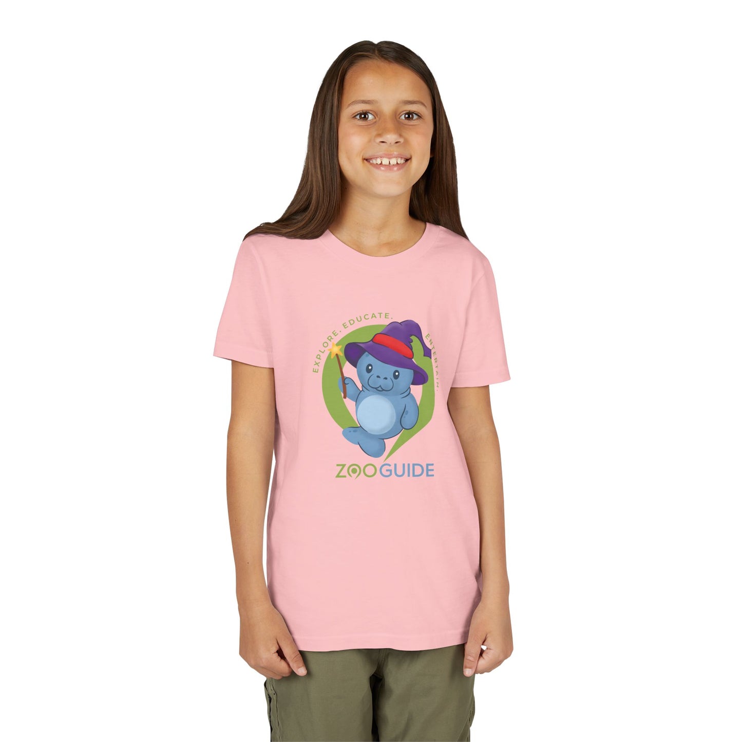 Magical Manatee in Zoo Guide™ Waypoint Icon Youth Tee Shirt by Zoo Guide™