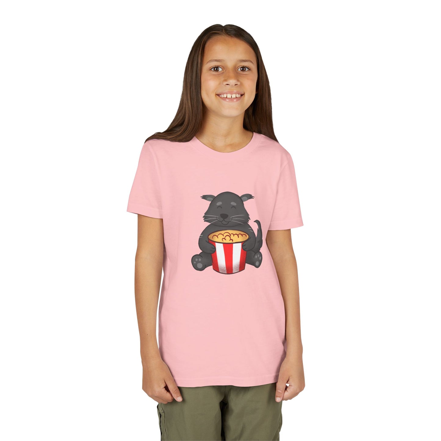 Binturong Eating Popcorn Youth Tee Shirt by Zoo Guide™