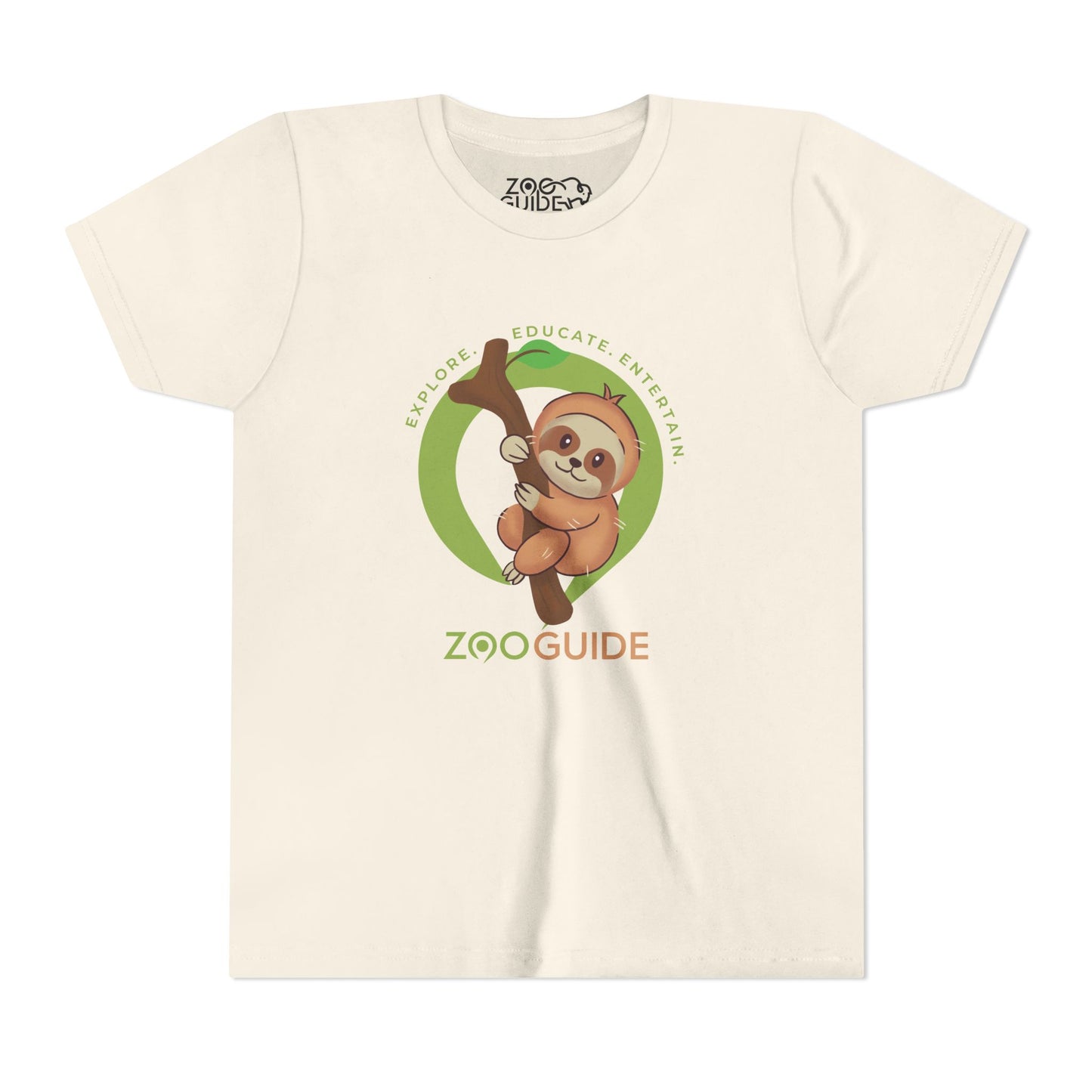 Sloth in Tree in Zoo Guide™ Waypoint Icon Youth Tee Shirt by Zoo Guide™