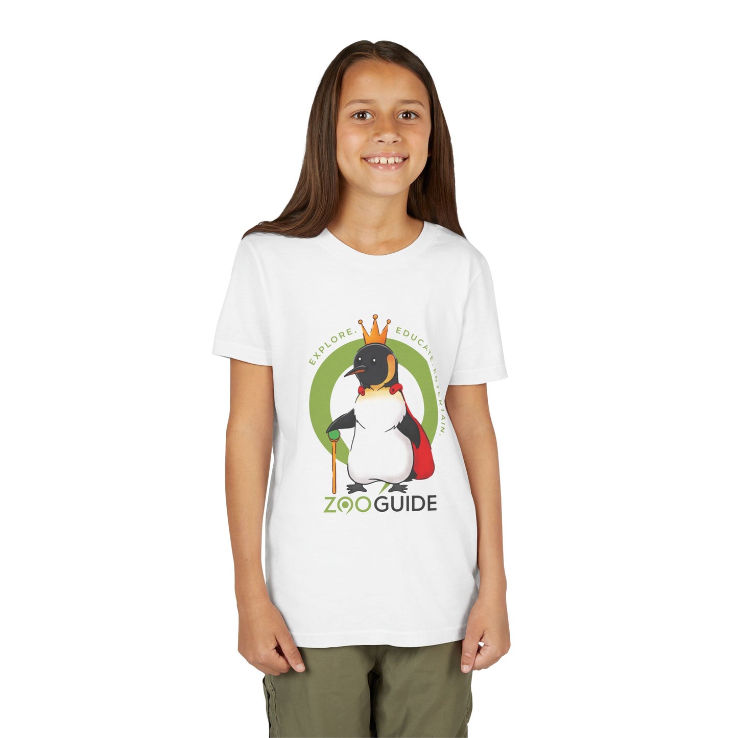 The King Penguin in Zoo Guide™ Waypoint Icon Youth Tee Shirt by Zoo Guide™