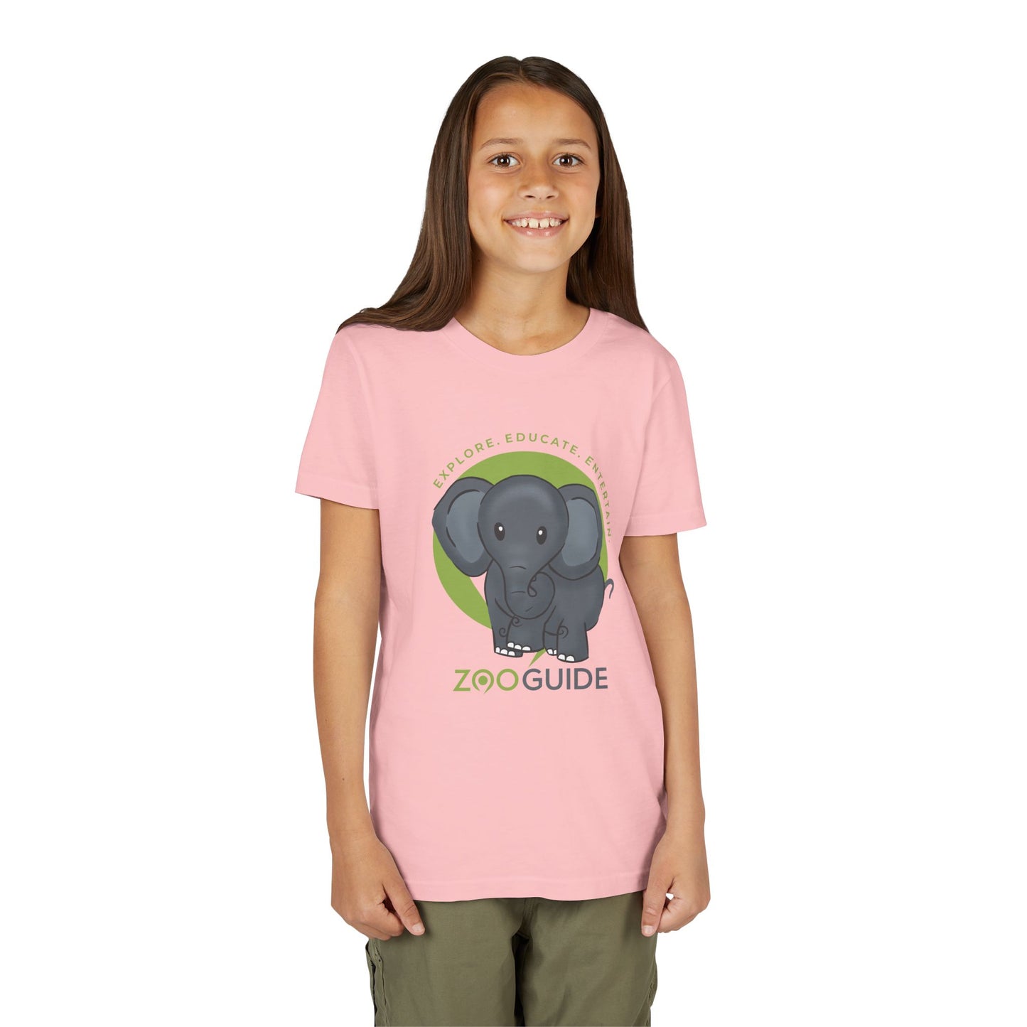 African Elephant in Zoo Guide™ Waypoint Icon Youth Tee Shirt by Zoo Guide™
