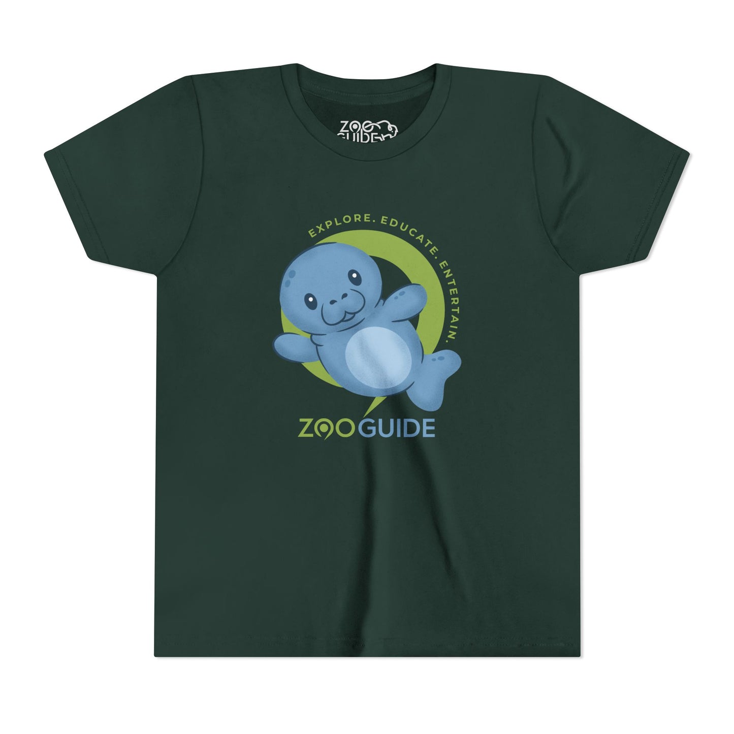 Manatee in Zoo Guide™ Waypoint Icon Youth Tee Shirt by Zoo Guide™