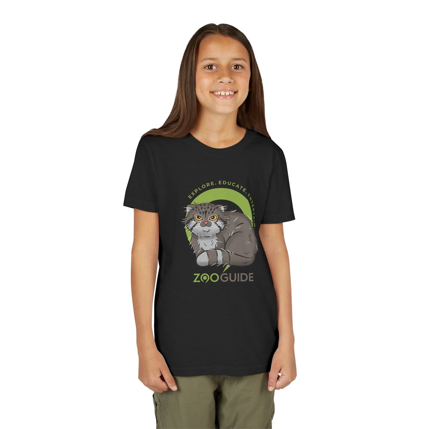 Pallas's Cat in Zoo Guide™ Waypoint Icon Youth Tee Shirt by Zoo Guide™