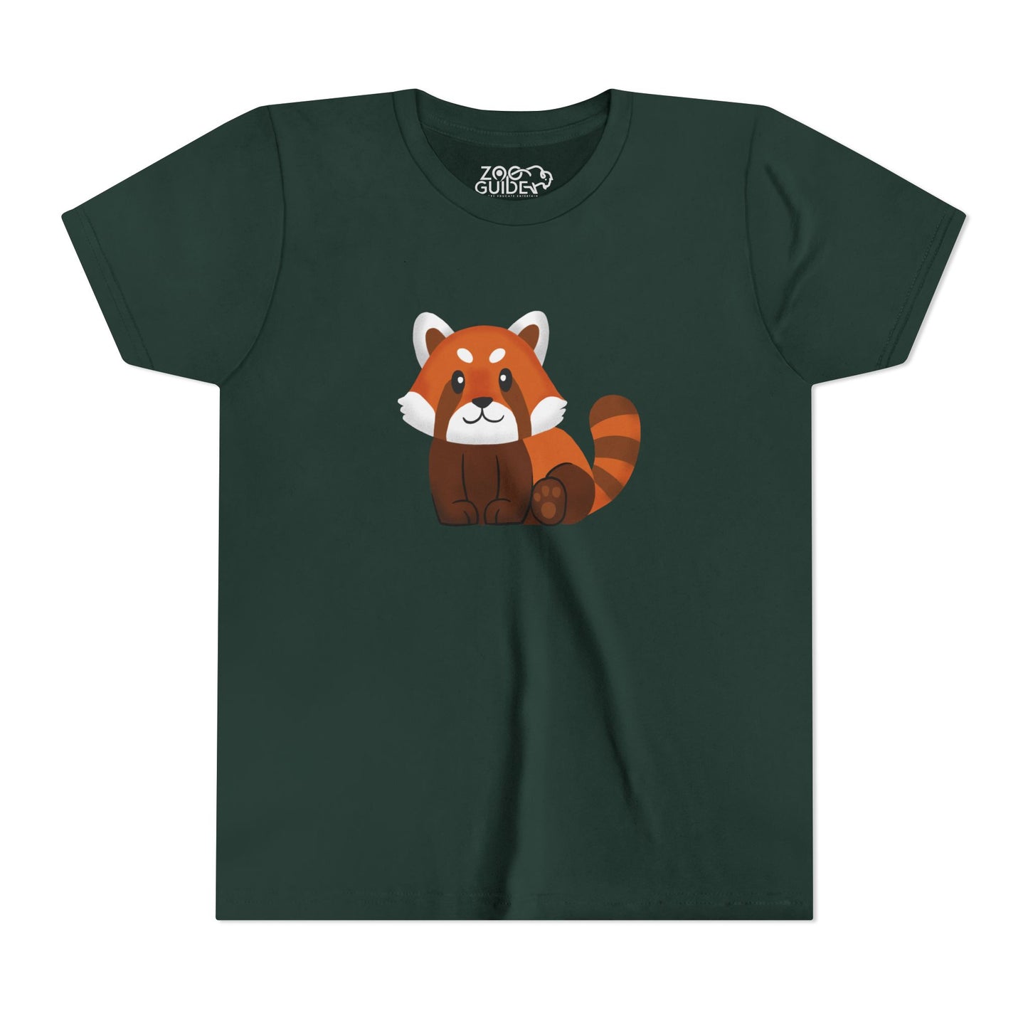 Red Panda Sitting Youth Tee Shirt by Zoo Guide™
