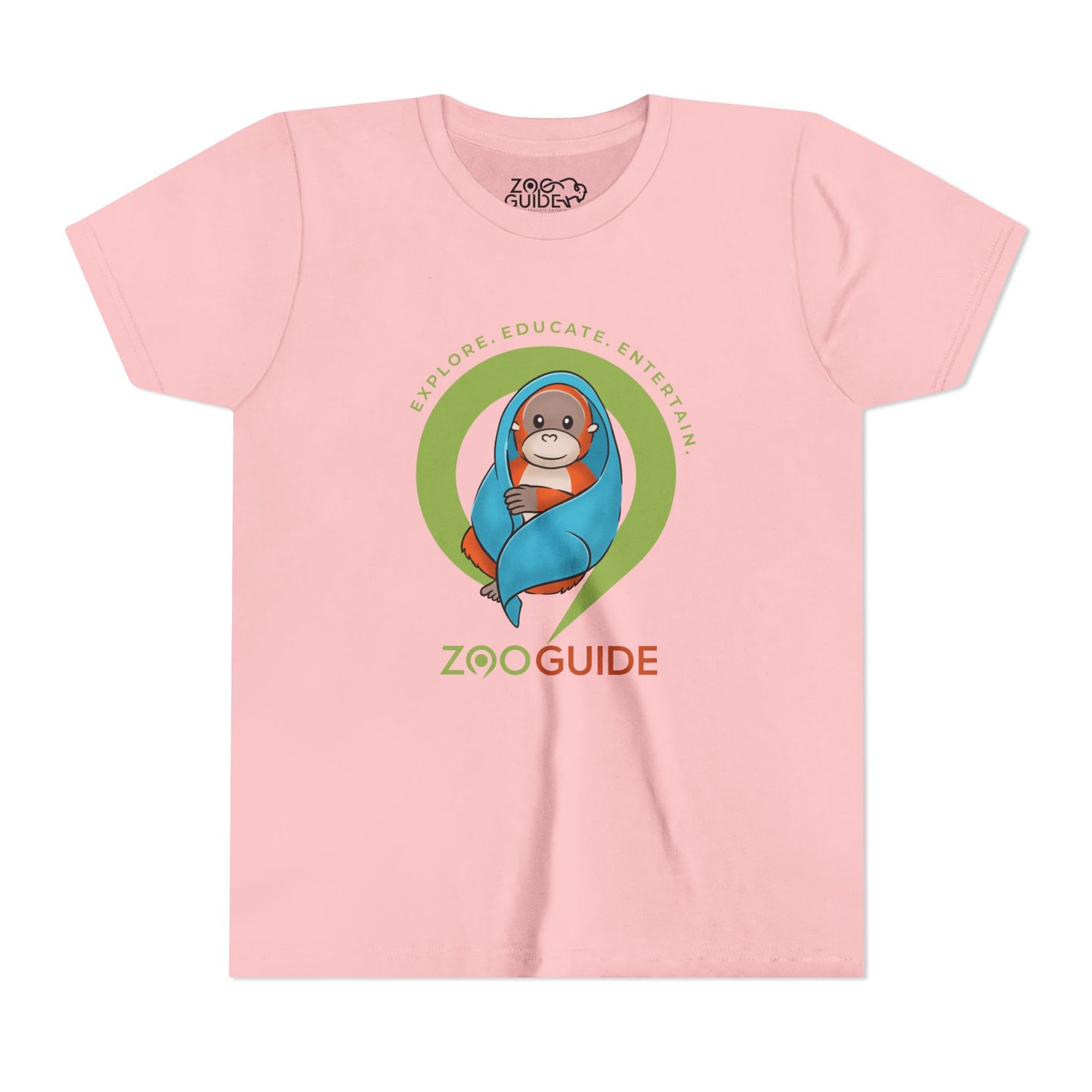 Orangutan in Blanket in Zoo Guide™ Waypoint Icon Youth Tee Shirt by Zoo Guide™