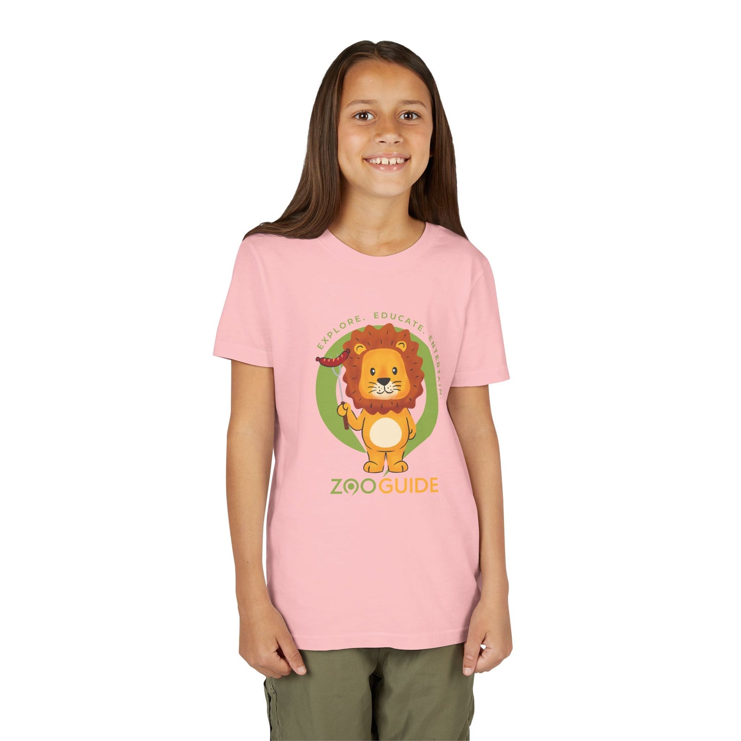 African Lion Grill Master in Zoo Guide™ Waypoint Icon Youth Tee Shirt by Zoo Guide™