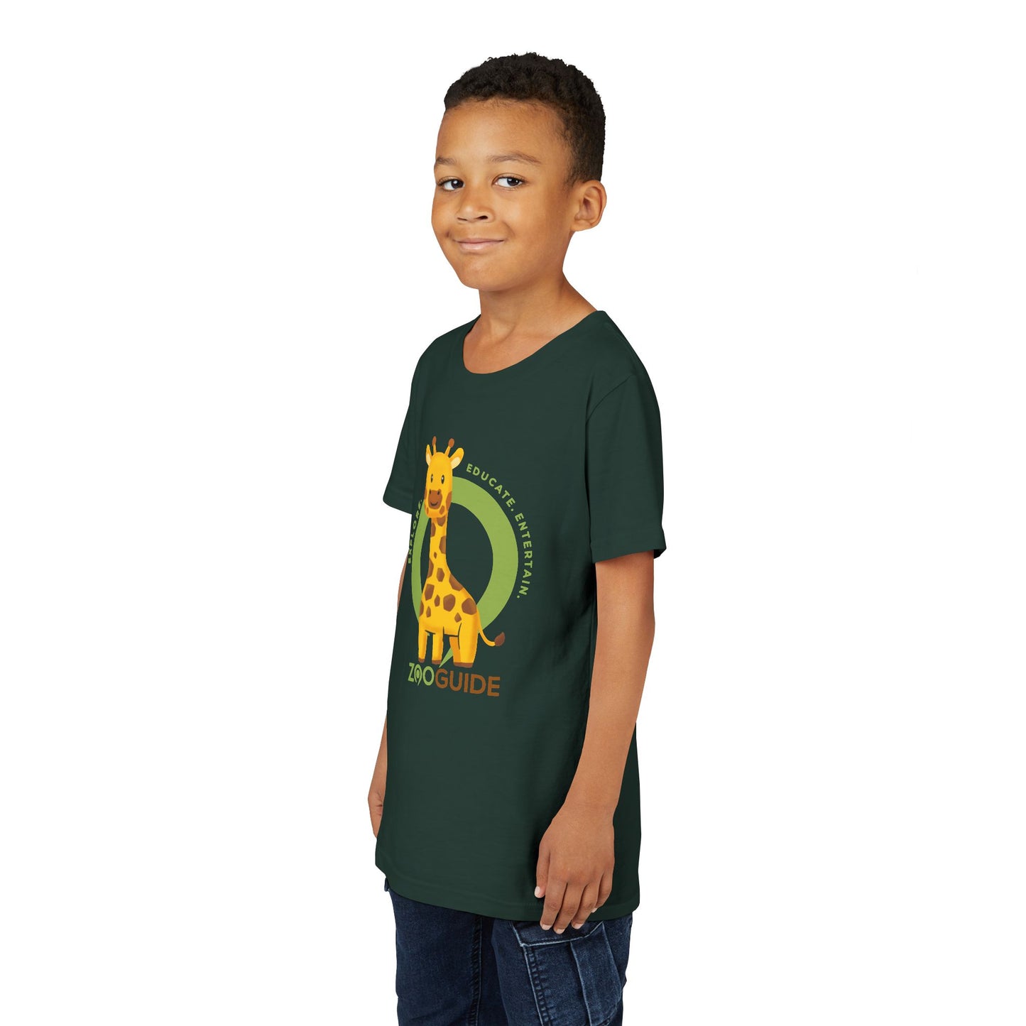Giraffe in Zoo Guide™ Waypoint Icon Youth Tee Shirt by Zoo Guide™