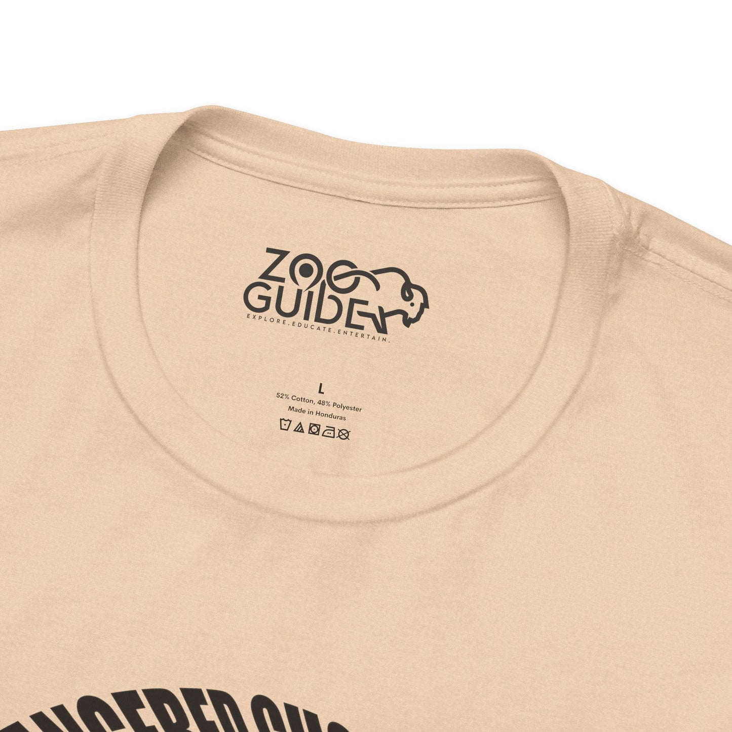 Orangutan Head Word Art Adult Unisex Short Sleeve Tee