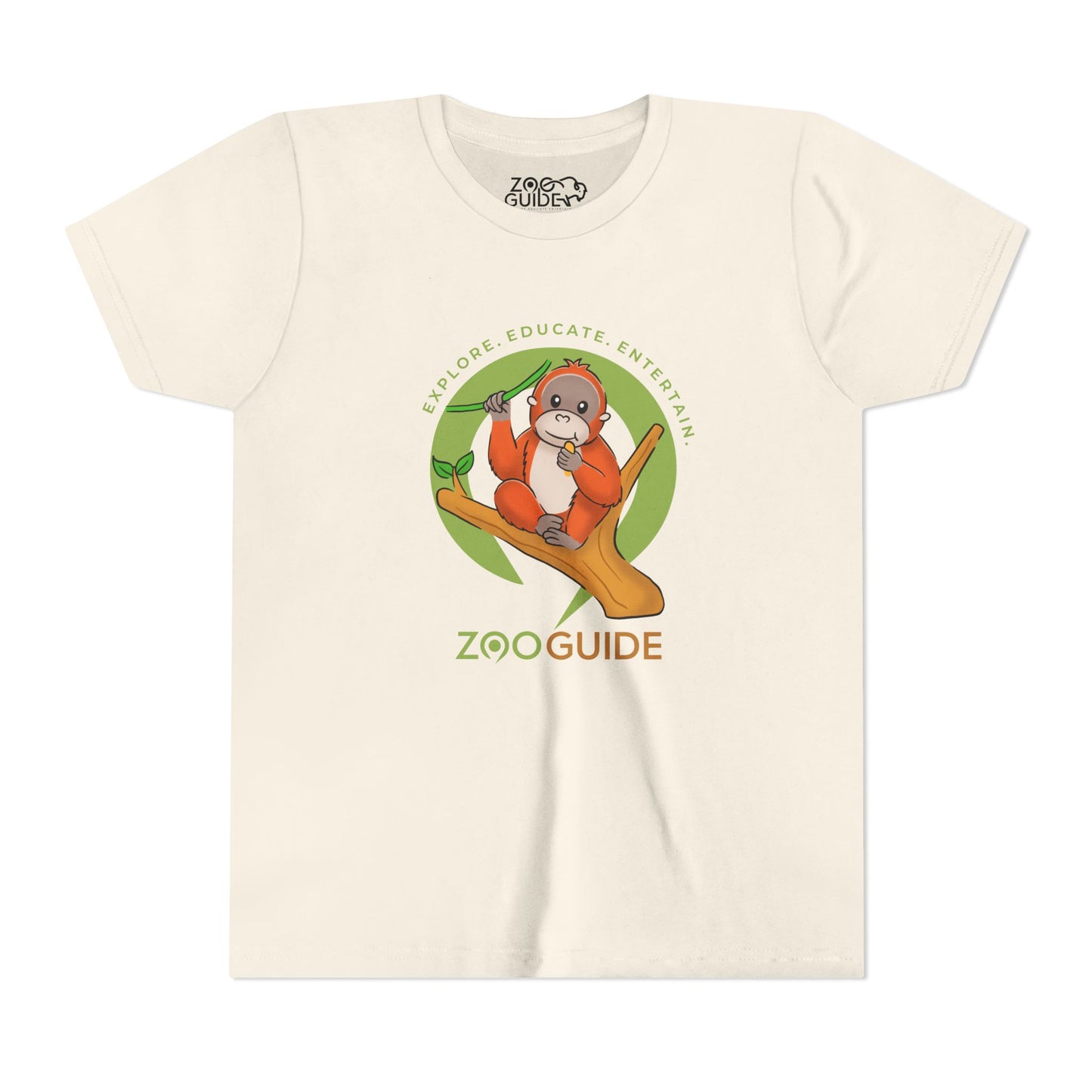 Orangutan in Zoo Guide™ Waypoint Icon Youth Tee Shirt by Zoo Guide™