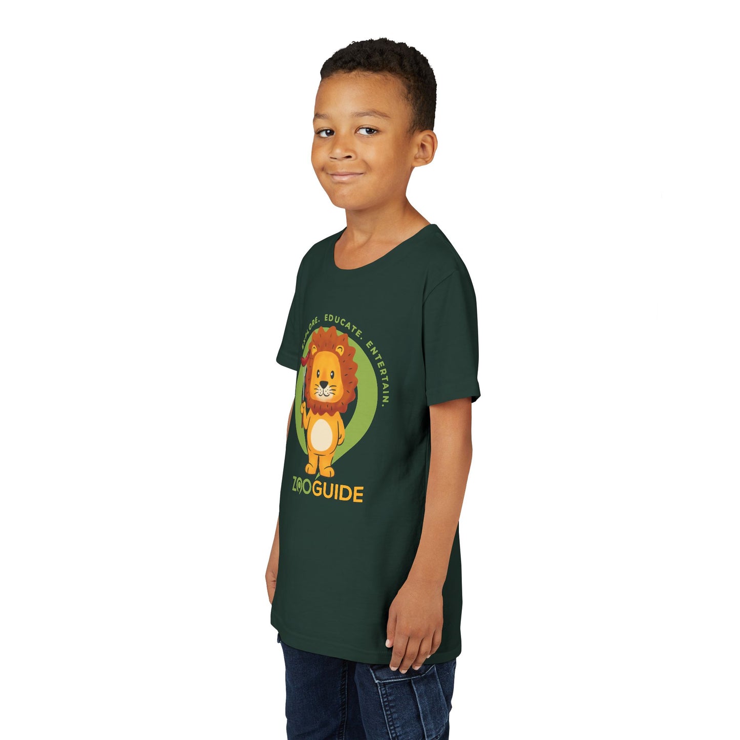 African Lion Grill Master in Zoo Guide™ Waypoint Icon Youth Tee Shirt by Zoo Guide™