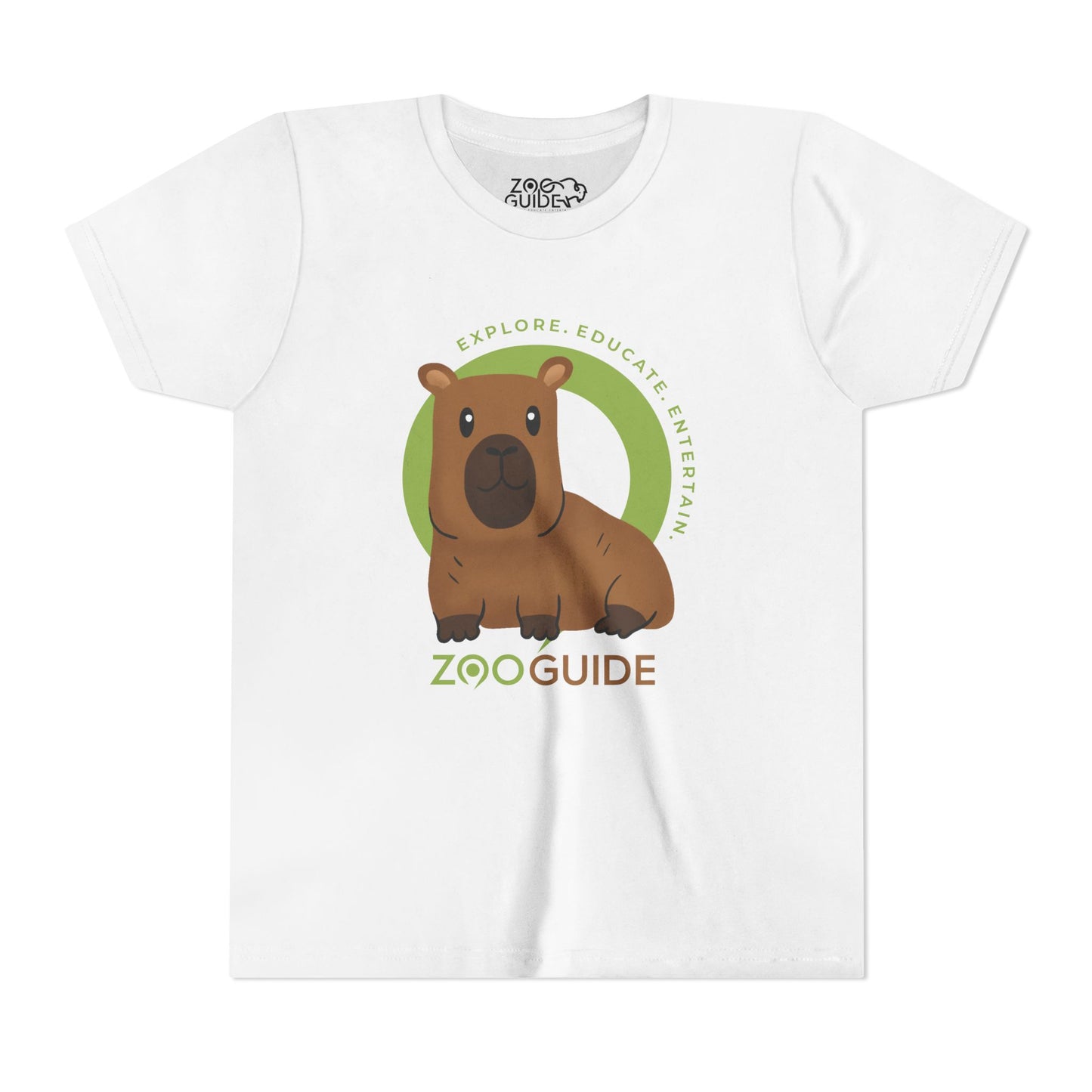 Capybara in Zoo Guide™ Waypoint Icon Youth Tee Shirt by Zoo Guide™