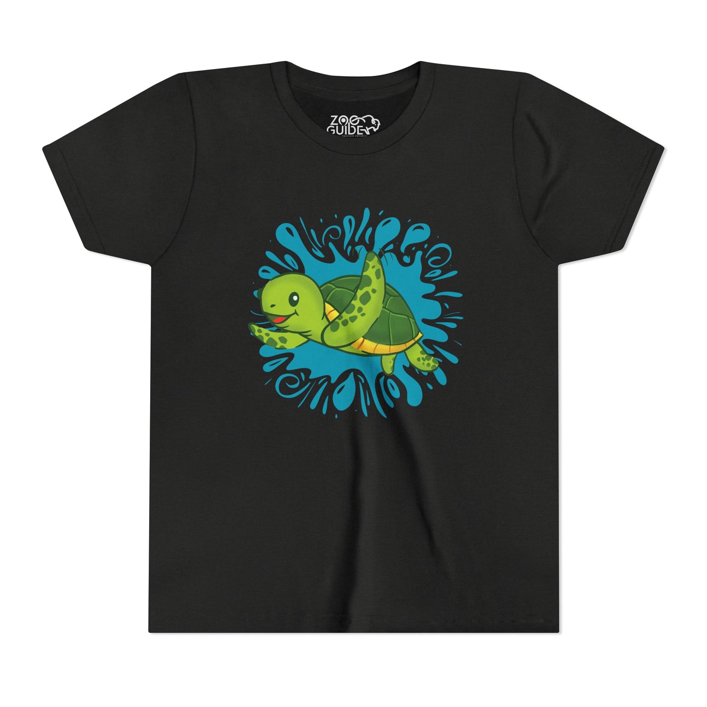 Sea Turtle Color Splash Youth Tee Shirt by Zoo Guide™