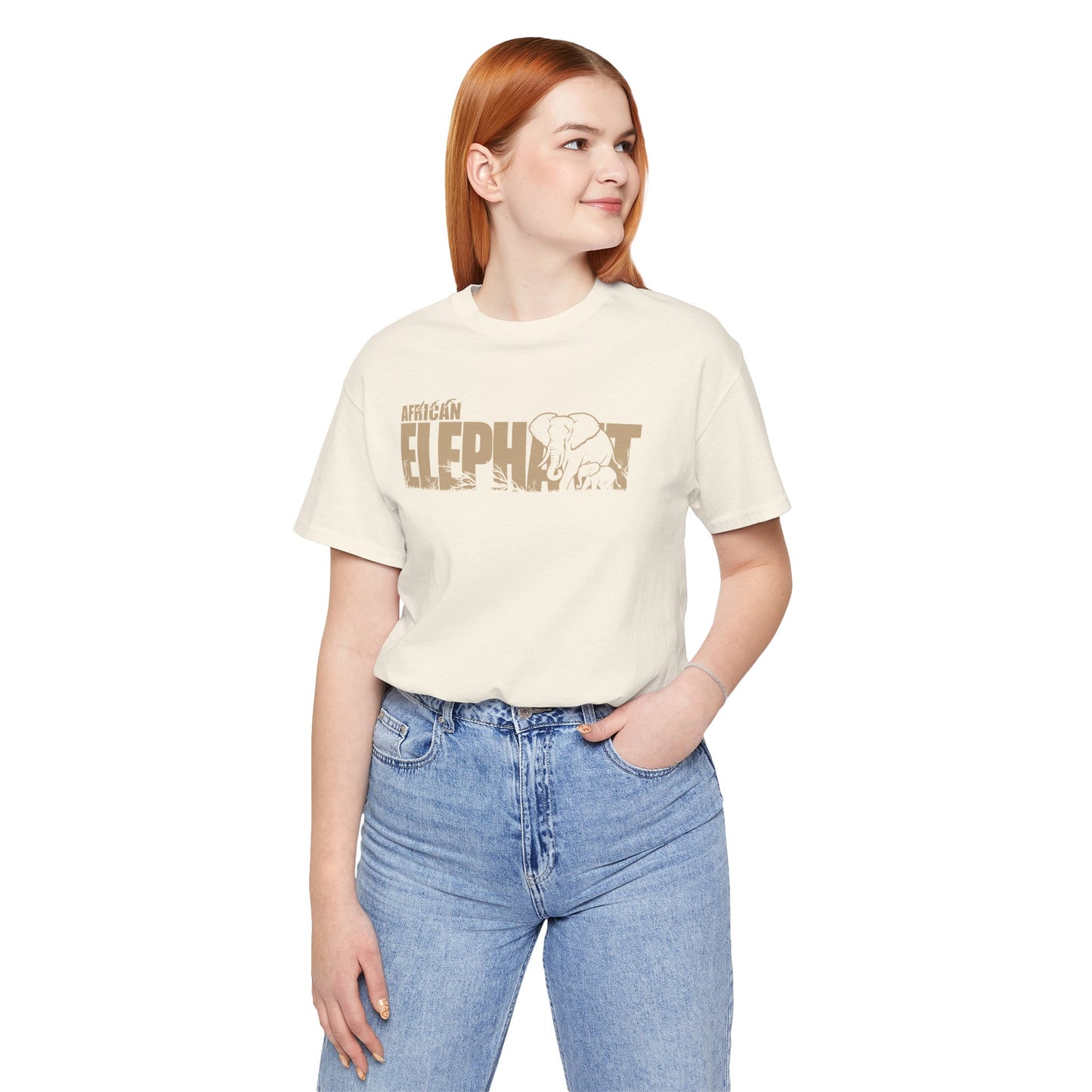 AFRICAN ELEPHANT Adult Unisex Tee Shirt by Zoo Guide™