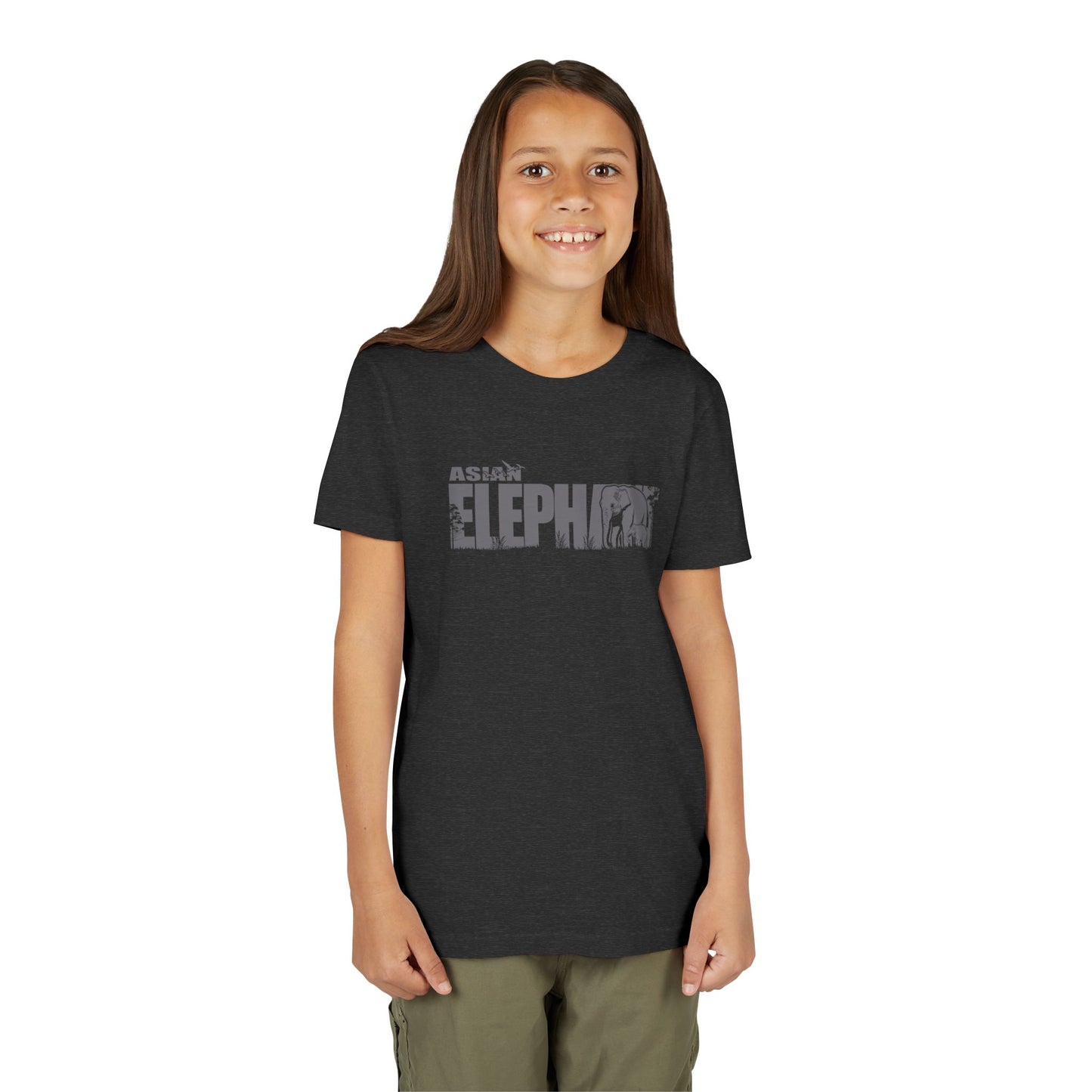 ASIAN ELEPHANT Youth Tee Shirt by Zoo Guide™