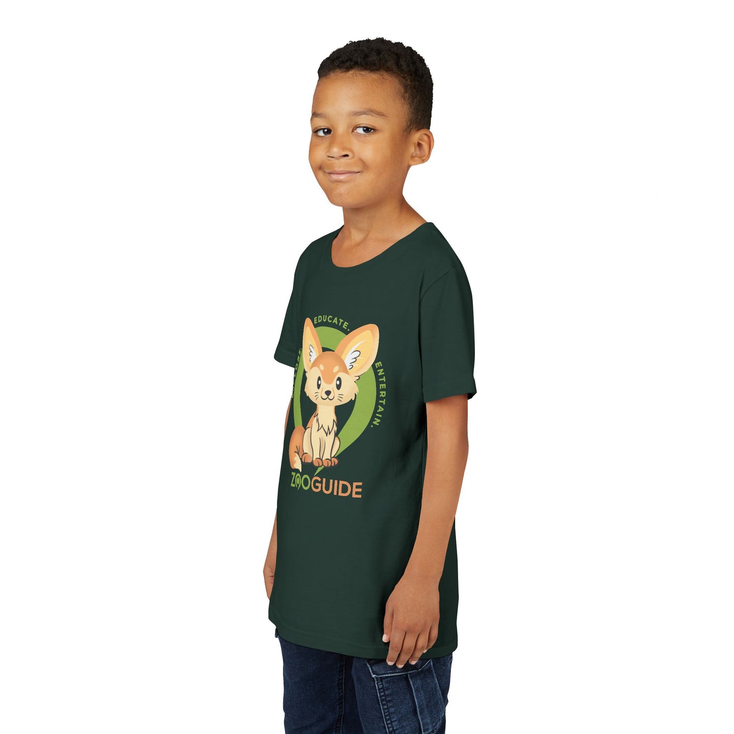 Fennec Fox in Zoo Guide™ Waypoint Icon Youth Tee Shirt by Zoo Guide™