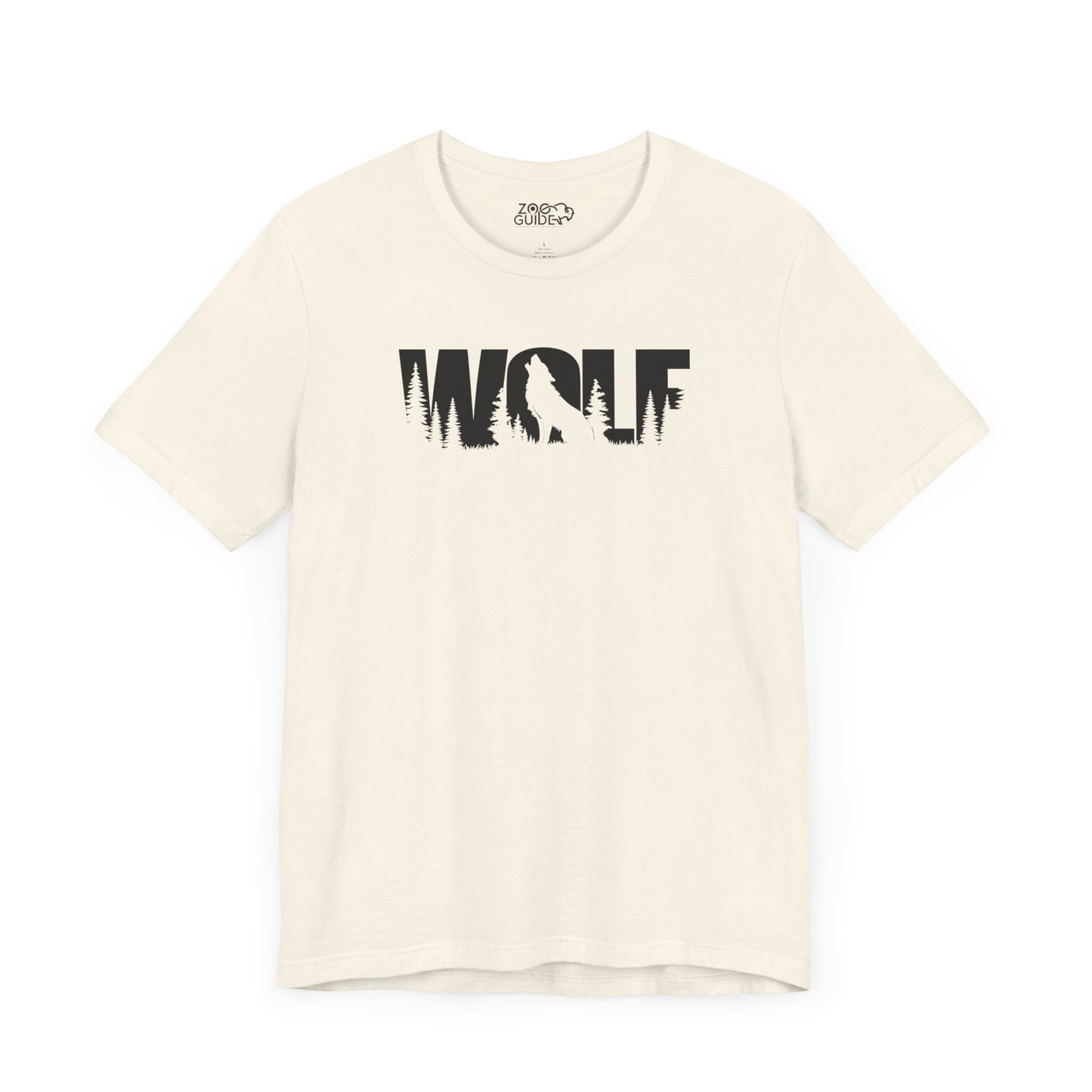 WOLF Adult Unisex Tee Shirt by Zoo Guide™