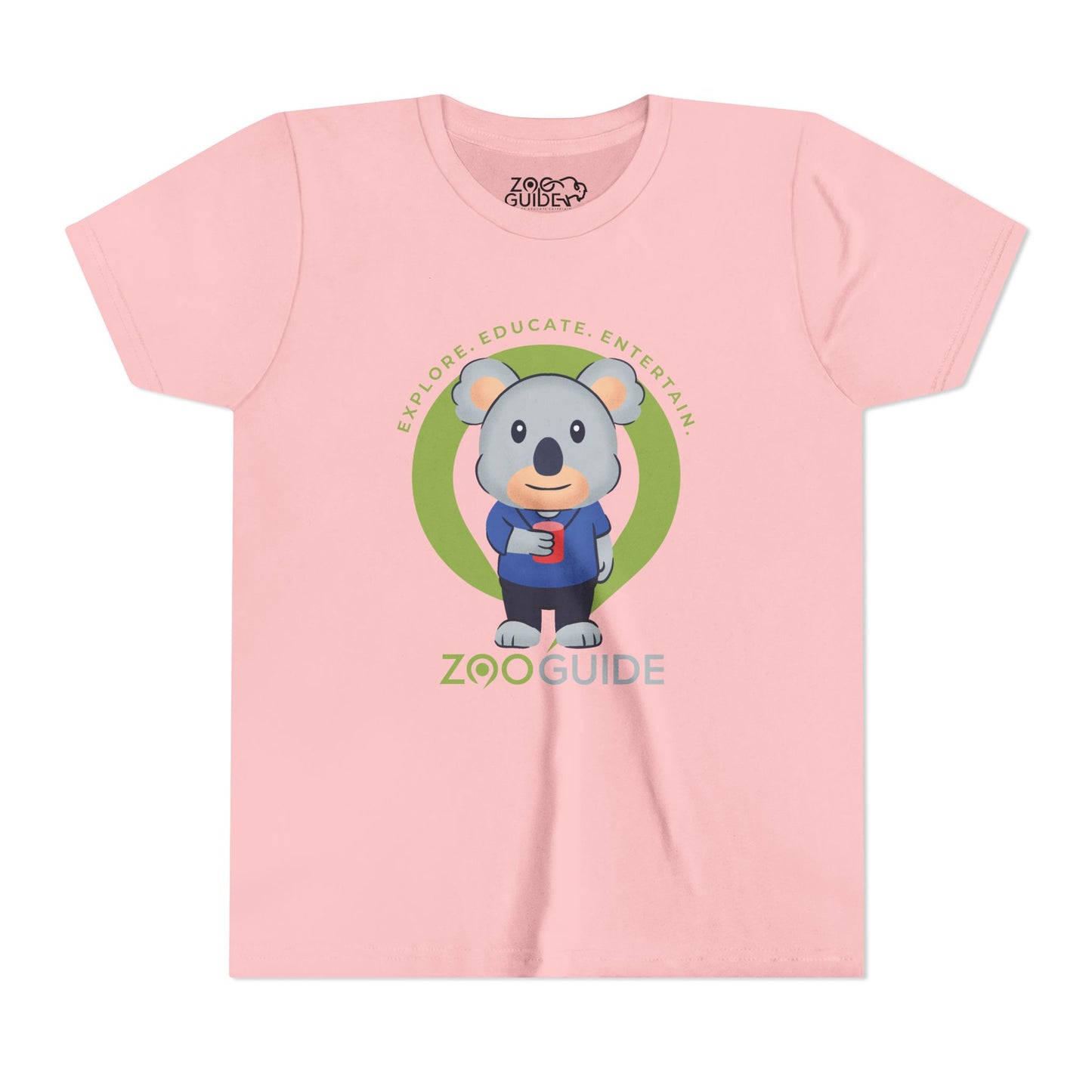 Koala with Cup in Zoo Guide™ Waypoint Icon Youth Tee Shirt by Zoo Guide™