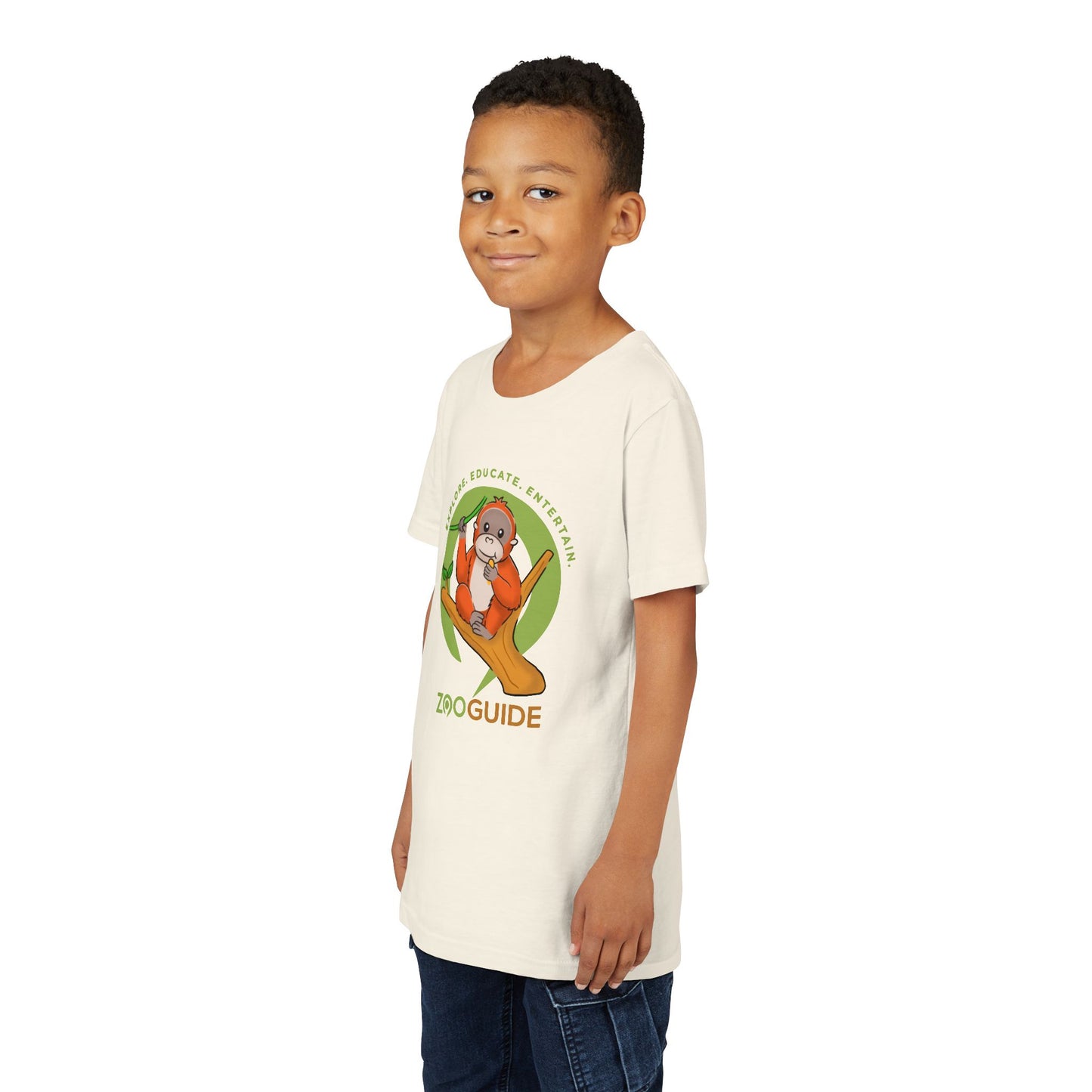 Orangutan in Zoo Guide™ Waypoint Icon Youth Tee Shirt by Zoo Guide™