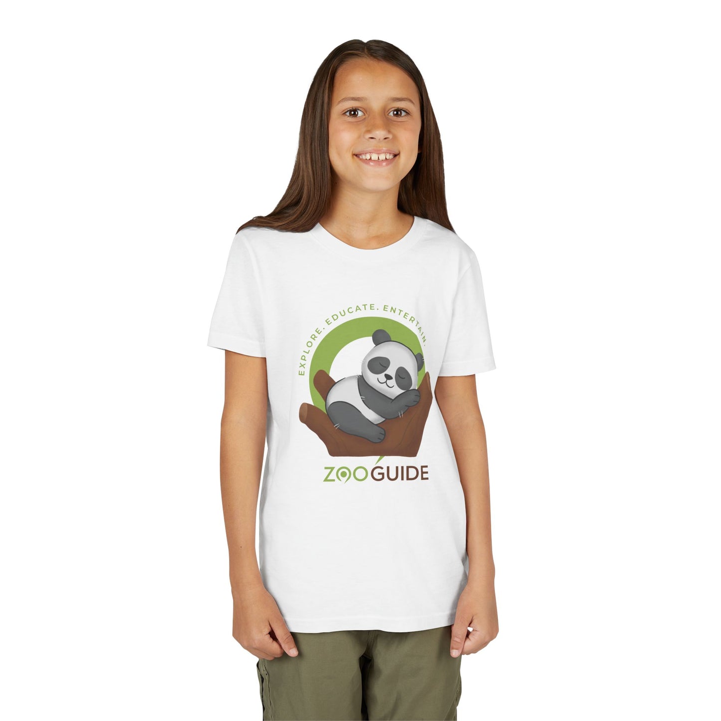 Sleeping Giant Panda in Zoo Guide™ Waypoint Icon Youth Tee Shirt by Zoo Guide™