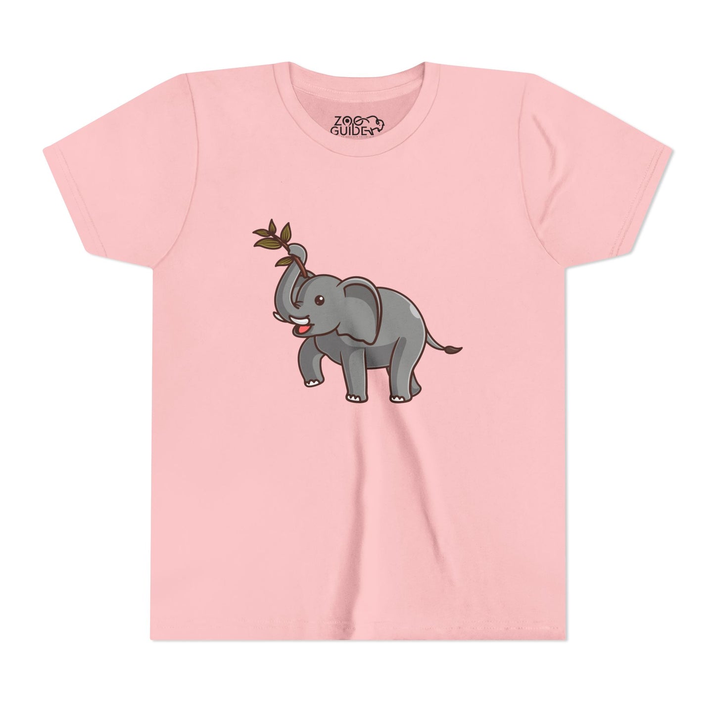 African Elephant Kawaii Style Youth Tee Shirt by Zoo Guide™