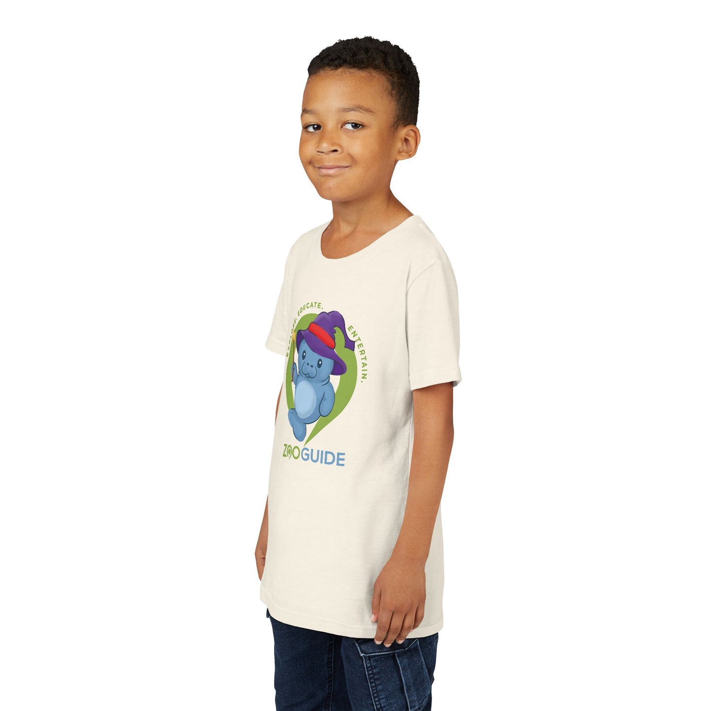 Magical Manatee in Zoo Guide™ Waypoint Icon Youth Tee Shirt by Zoo Guide™
