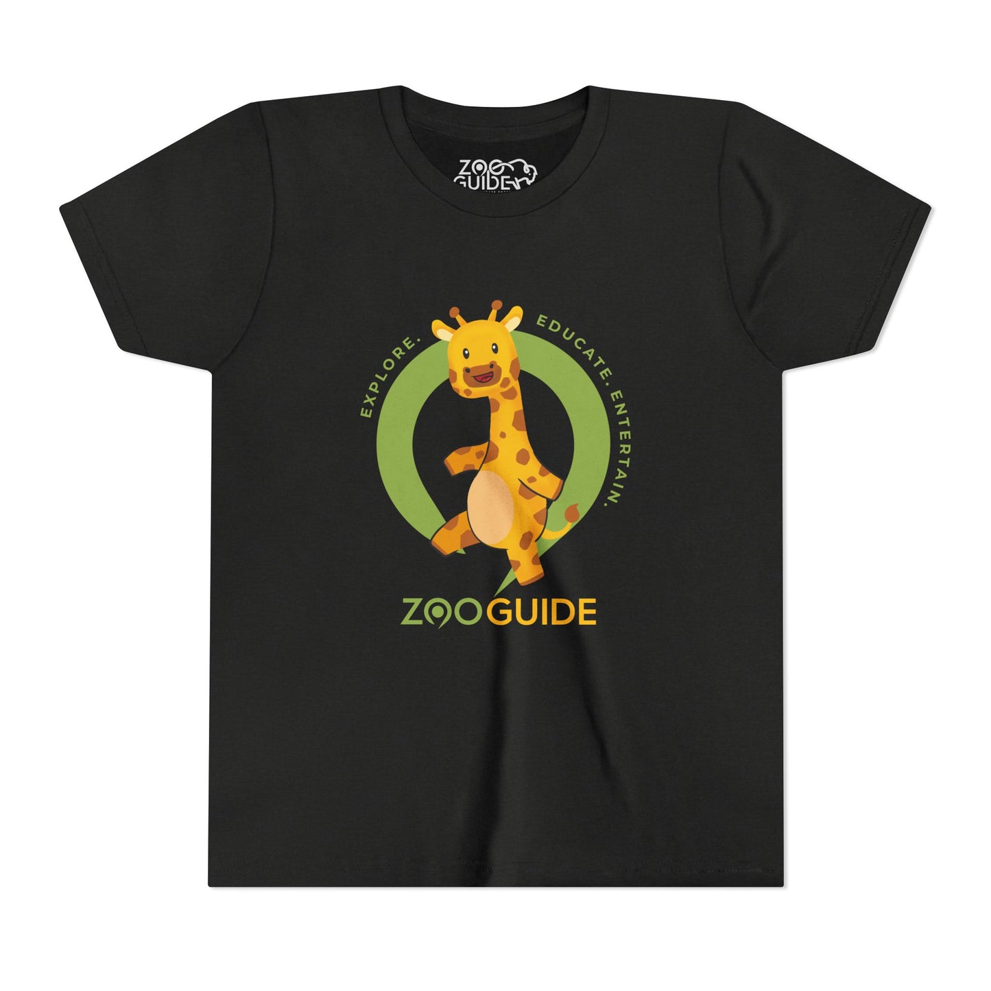 Giraffe Dancing in Zoo Guide™ Waypoint Icon Youth Tee Shirt by Zoo Guide™