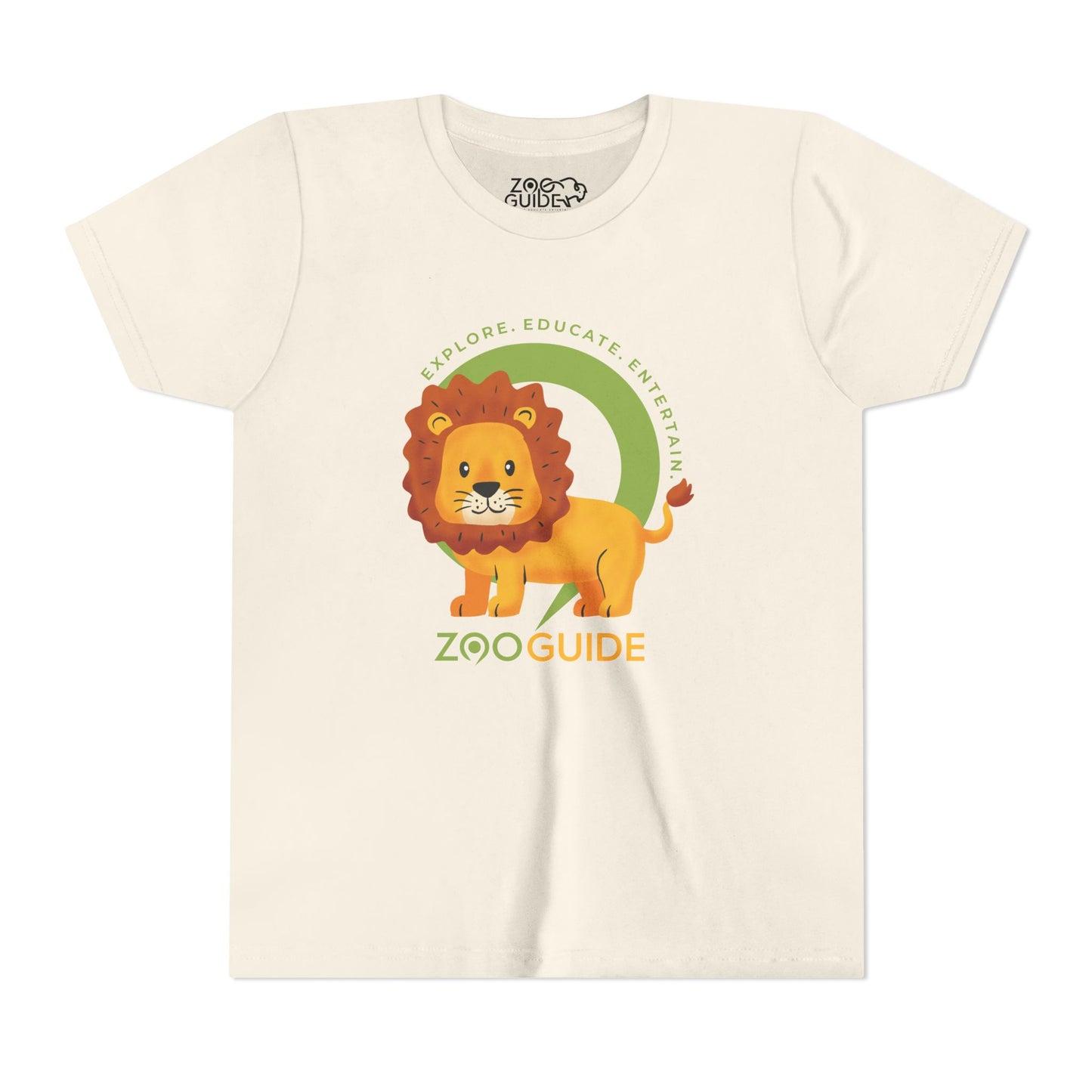 African Lion in Zoo Guide™ Waypoint Icon Youth Tee Shirt by Zoo Guide™