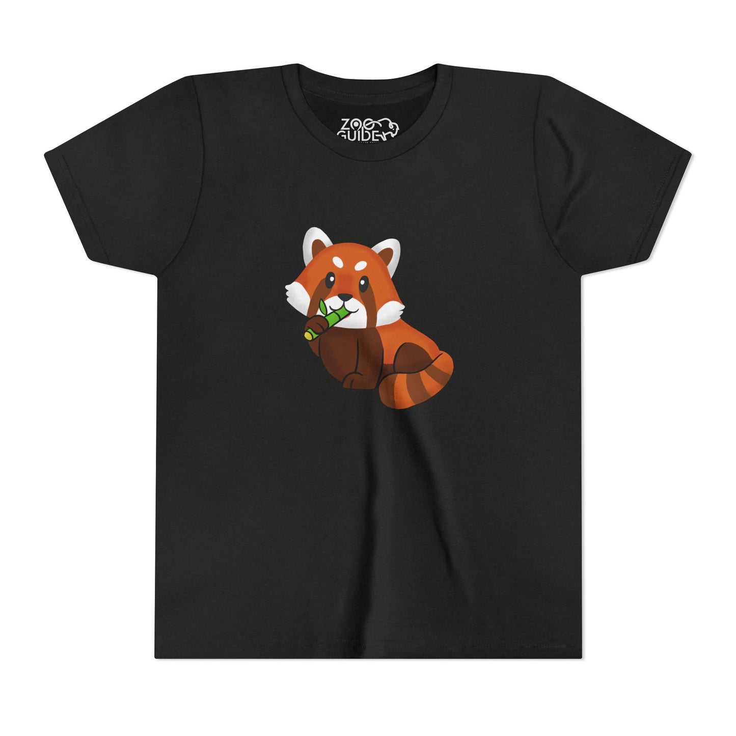 Red Panda Eating Bamboo Youth Tee Shirt by Zoo Guide™