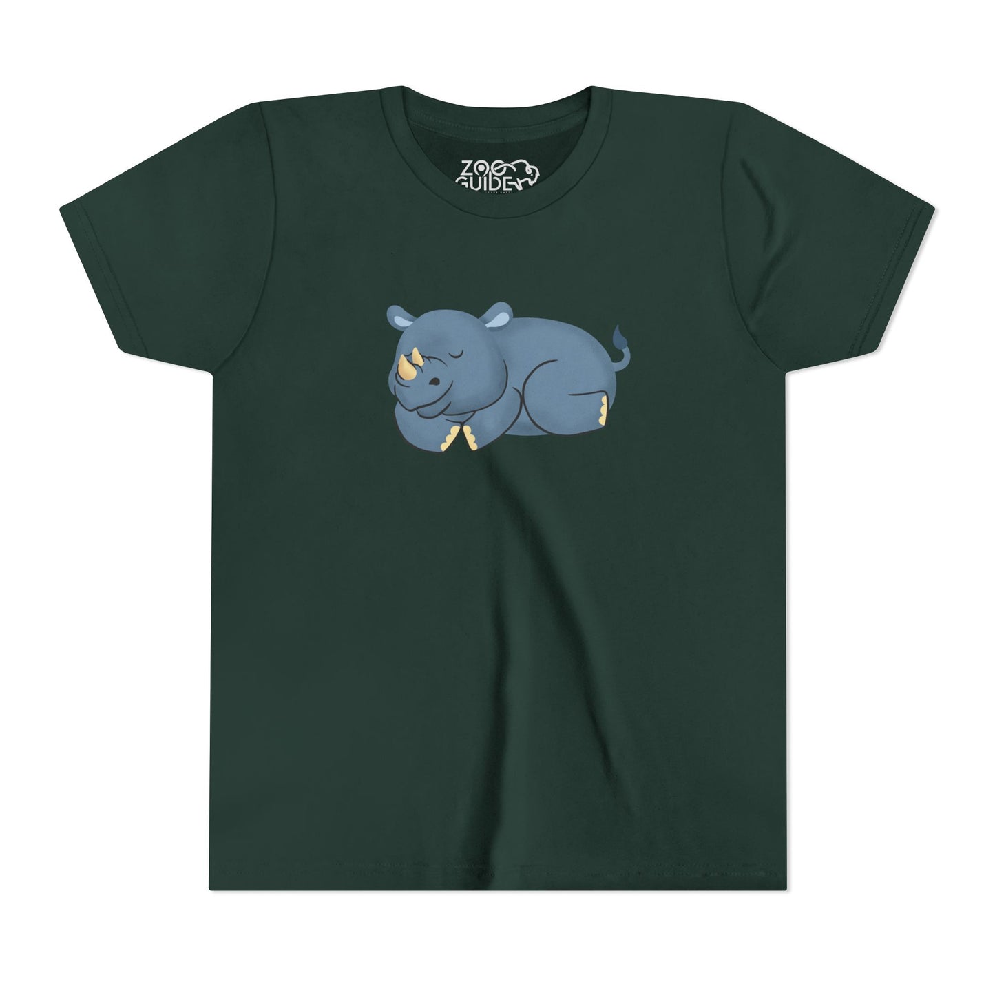 Rhino Nap Time Youth Tee Shirt by Zoo Guide™