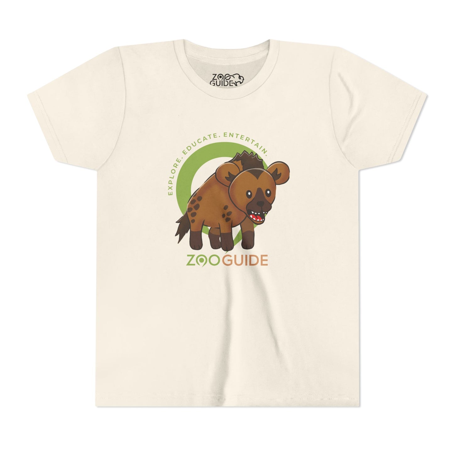 Spotted Hyena in Zoo Guide™ Waypoint Icon Youth Tee Shirt by Zoo Guide™