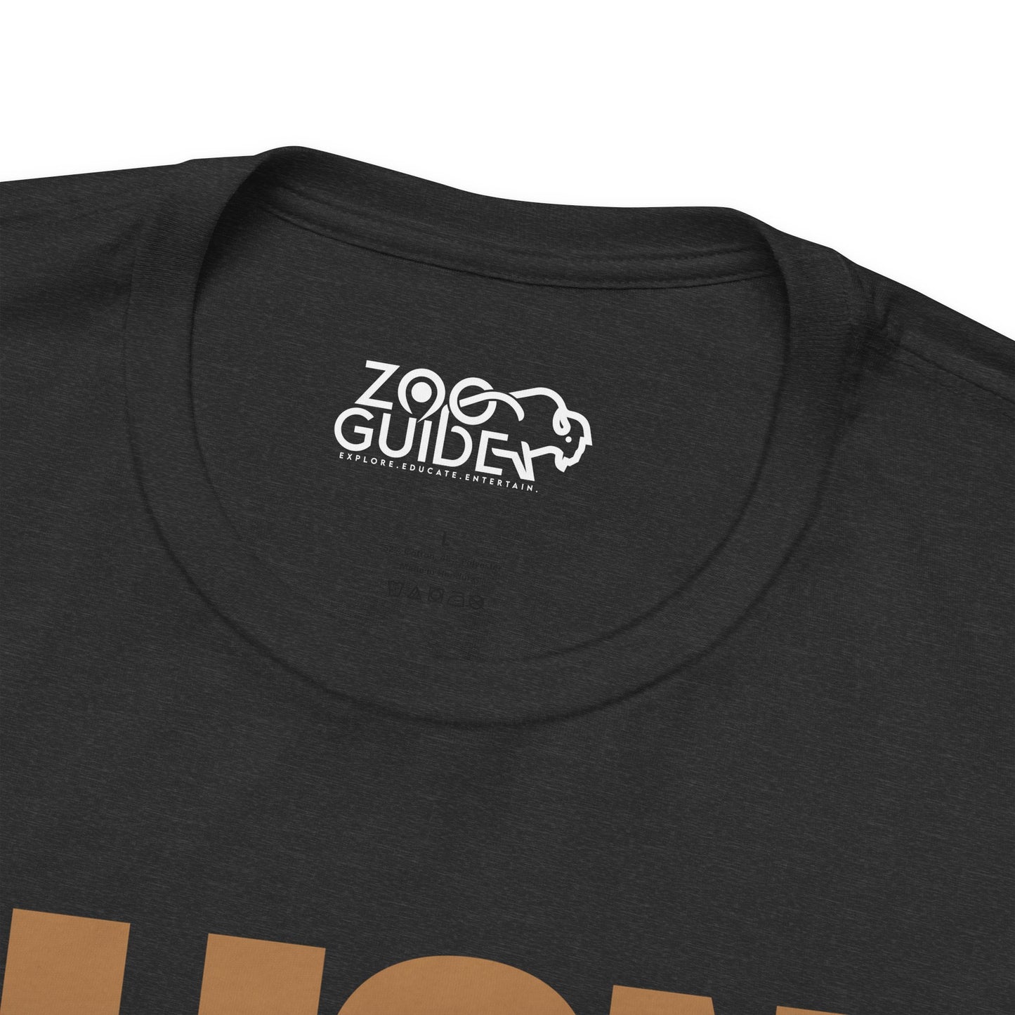 Gold LION Adult Unisex Tee Shirt by Zoo Guide™